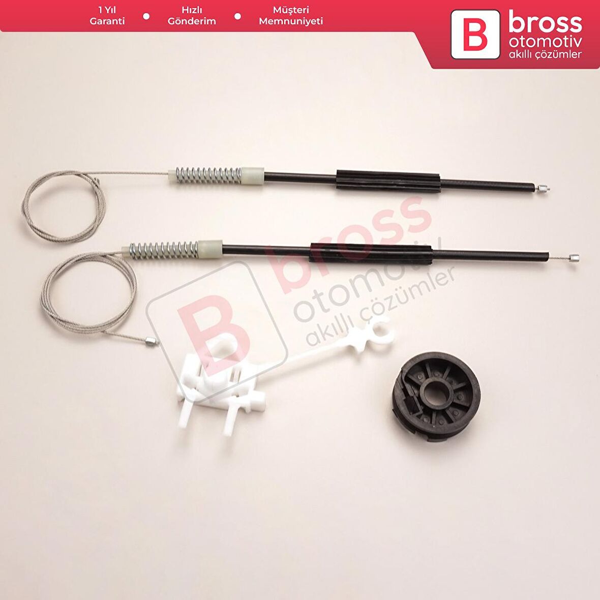 Fiat Doblo MK1 MPV Van 119 223 2001-2010 51718403 İçin Ön Sağ Kapı Cam Kriko Tamir Seti