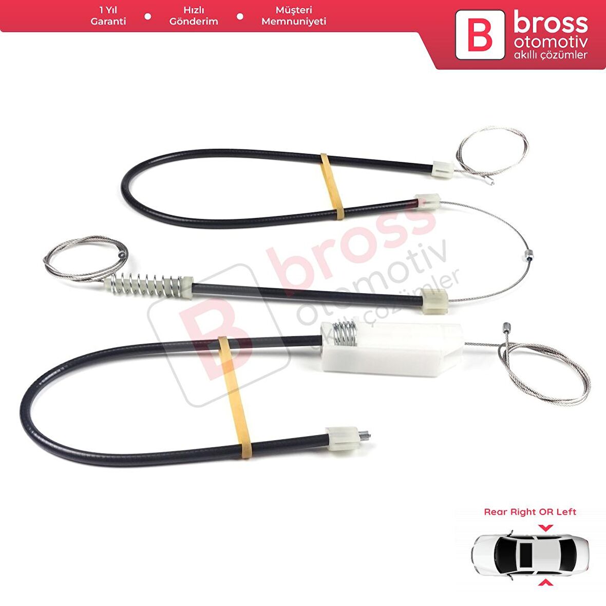 Mercedes CLS Class C219 W219 2004-2011 A2197300746 A2197300846 İçin Arka Cam Kriko Tamir Seti