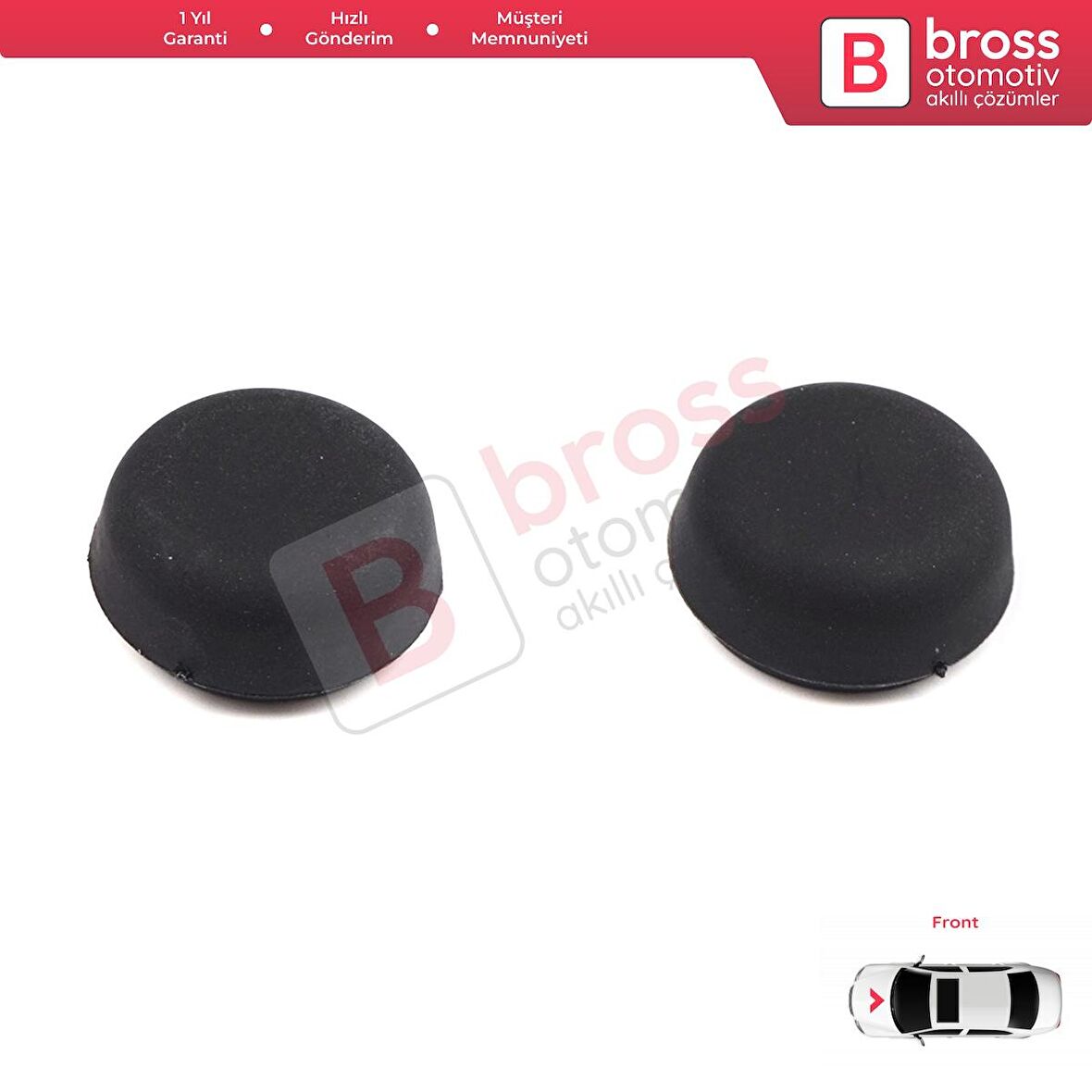 BSP1096 VW Audi Skoda Seat için 2 Adet Ön Cam Silecek Kolu Vida Kapağı 5N0955205