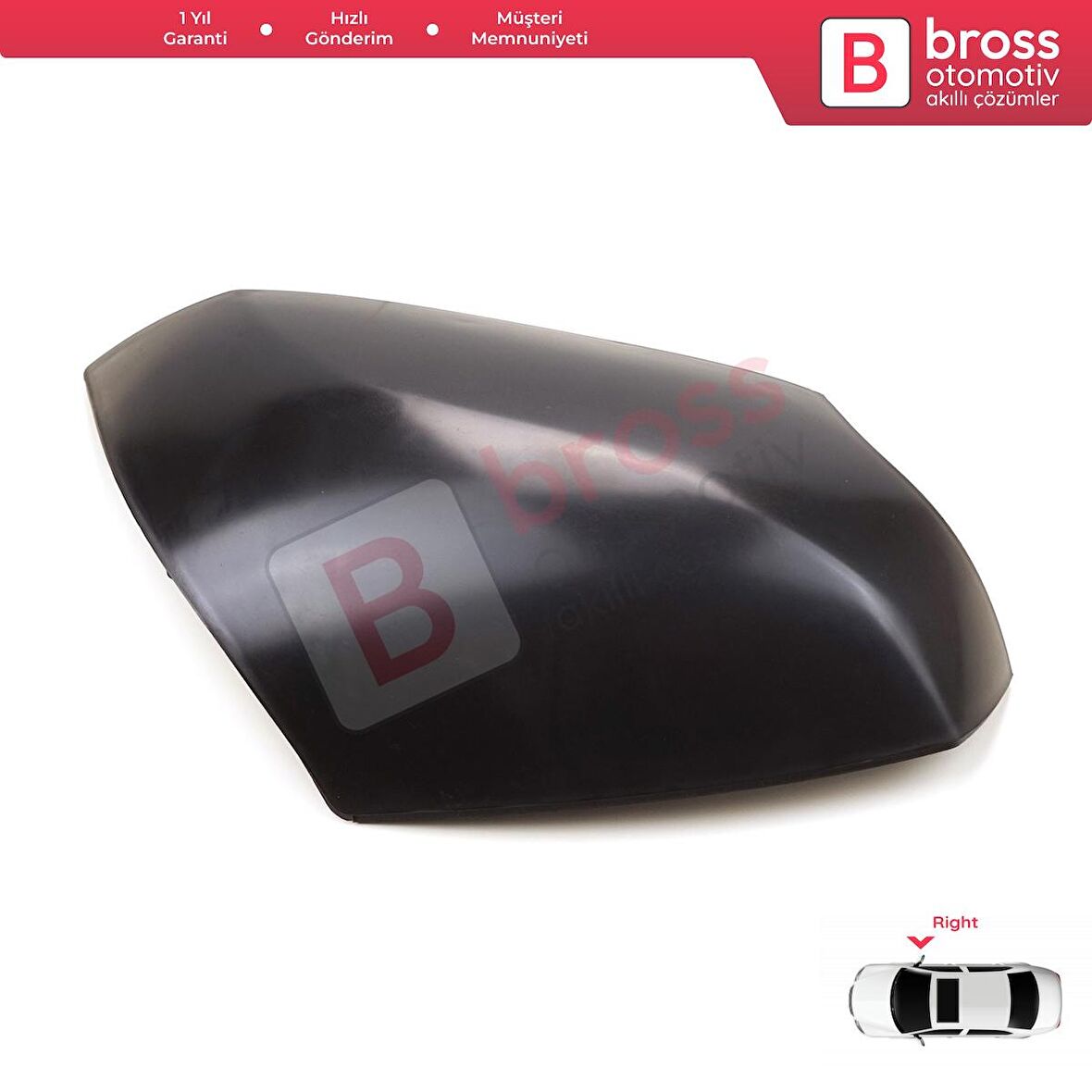 BSP1106-2 Renault Fluence Megane HB MK3 için Sağ Yan Dış Ayna Kapağı 963740063R