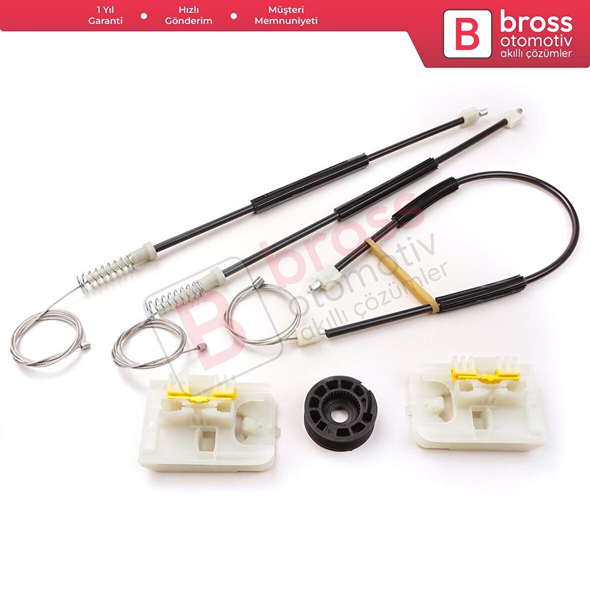 Ford Focus MK3 C346 2010-2019 4/5 Kapı BM5Z5423200 İçin Elektrikli Ön Sağ Kapı Cam Kriko Tamir Seti