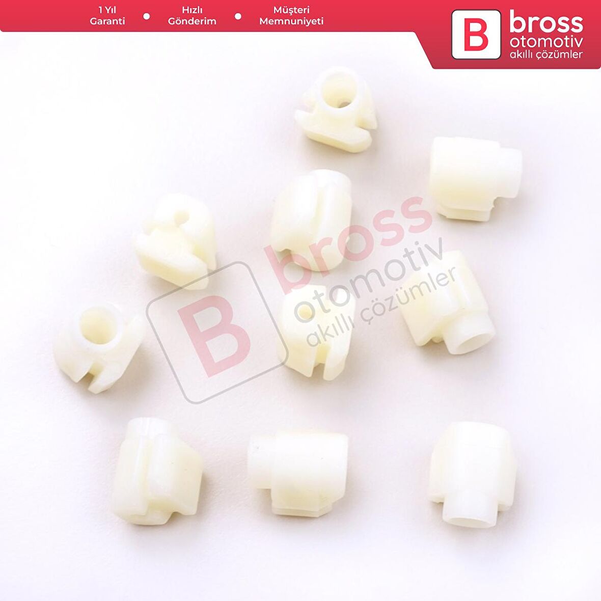 10 Adet Cam Kriko İndirme Kaldırma Mekanizma Kablo Ucu Halat Dübeli Tip BCP007