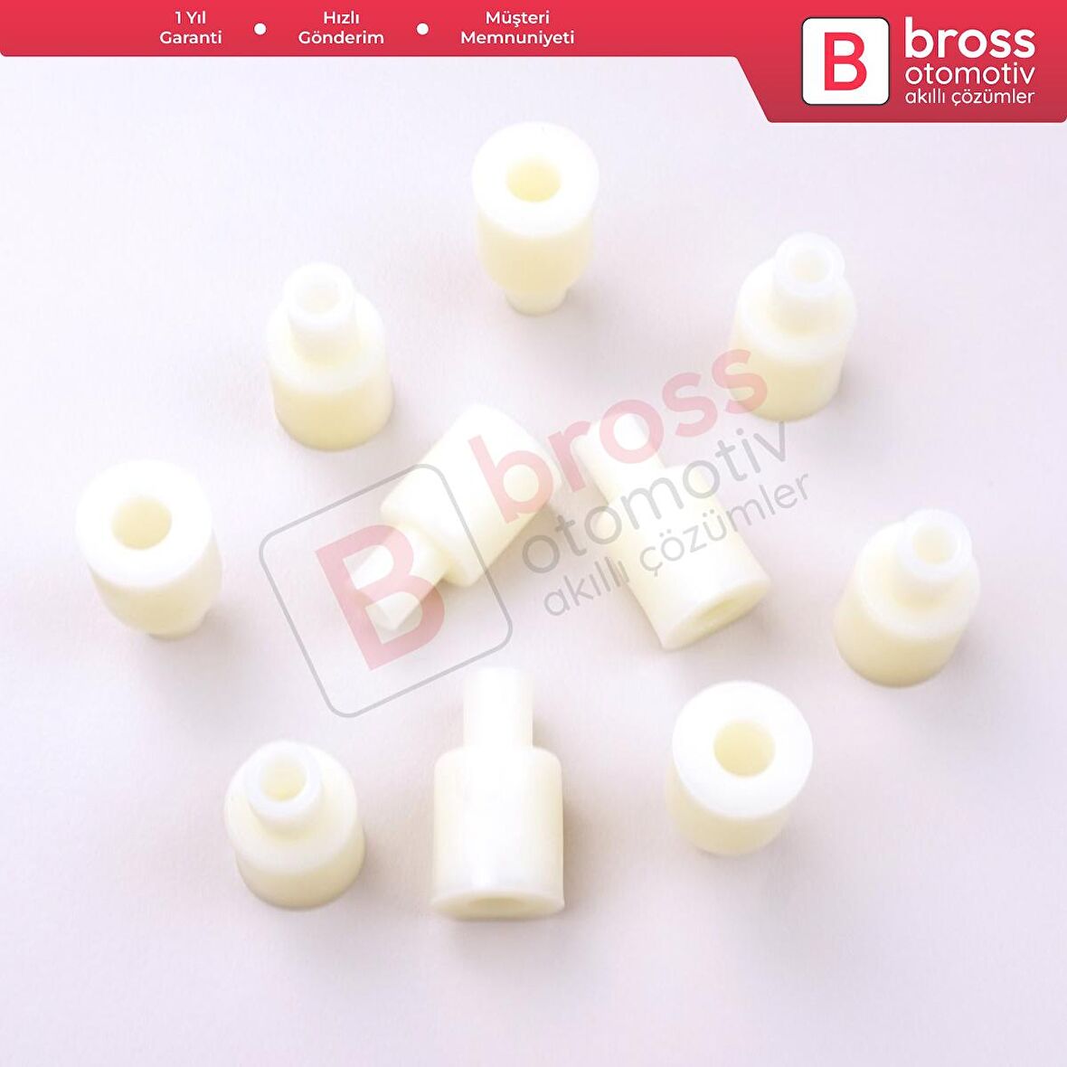 10 Adet Cam Kriko İndirme Kaldırma Mekanizma Kablo Ucu Halat Dübeli Tip BCP020