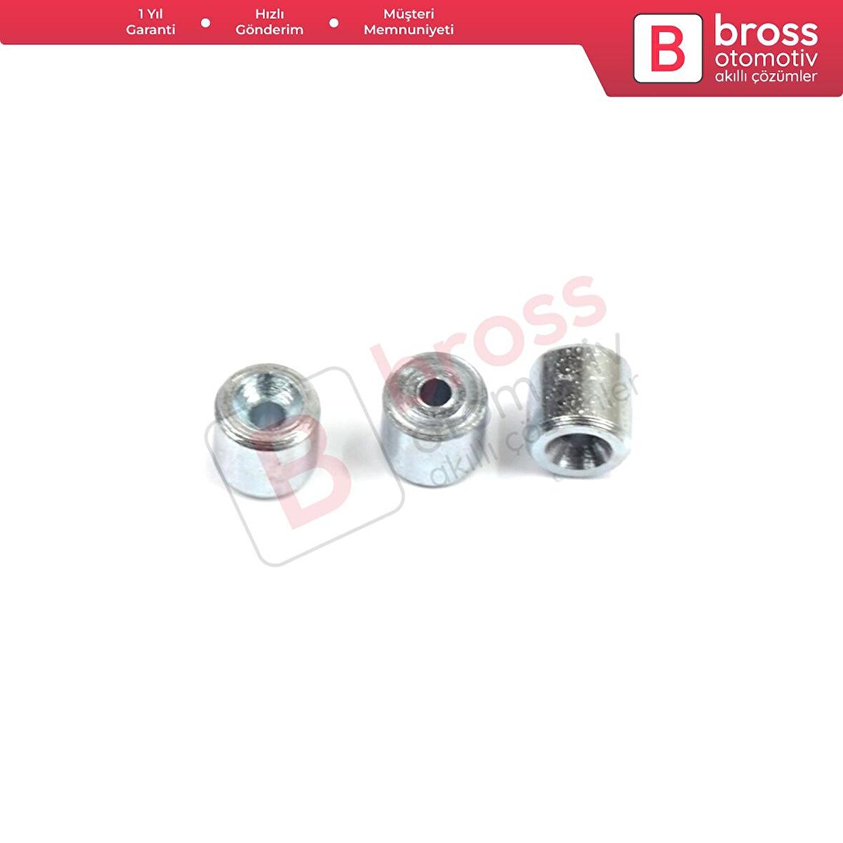 BCR002 Cam Kriko Kablo Halat Uç Pimi Tutma Perçini 5x4.5/1.6 mm 100 Adet