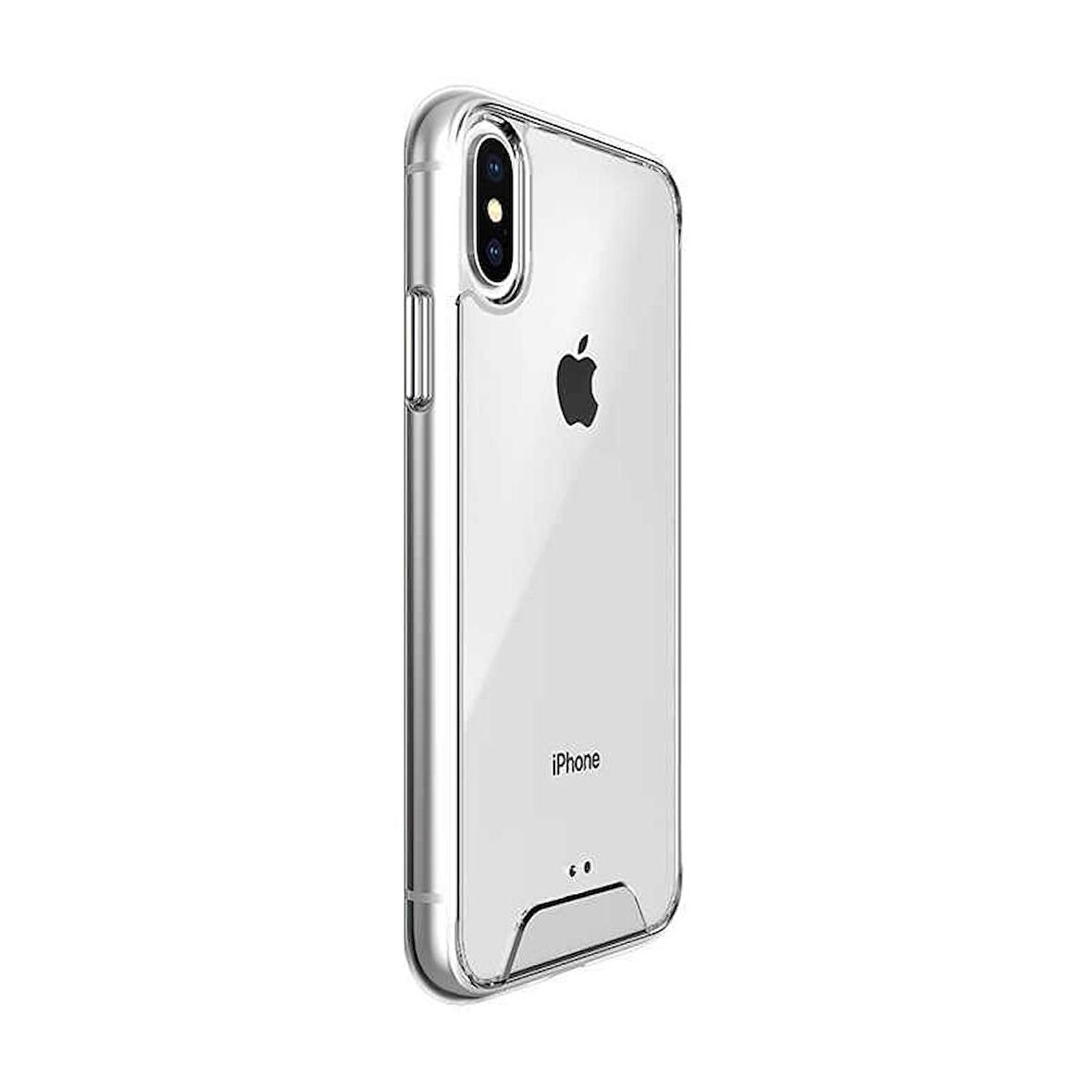 Gpack Apple iPhone Xs Kılıf Gard Nitro Şeffaf Sert SilikonNano Glass