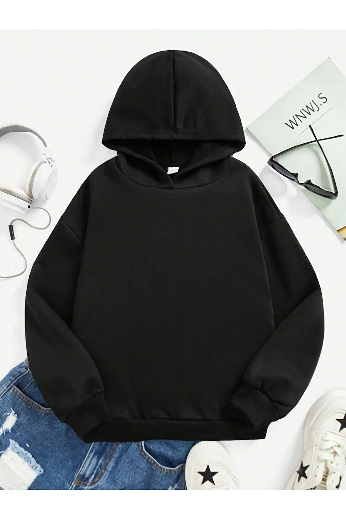 Çocuk  Unisex Oversize Kapüşonlu Sweatshirt