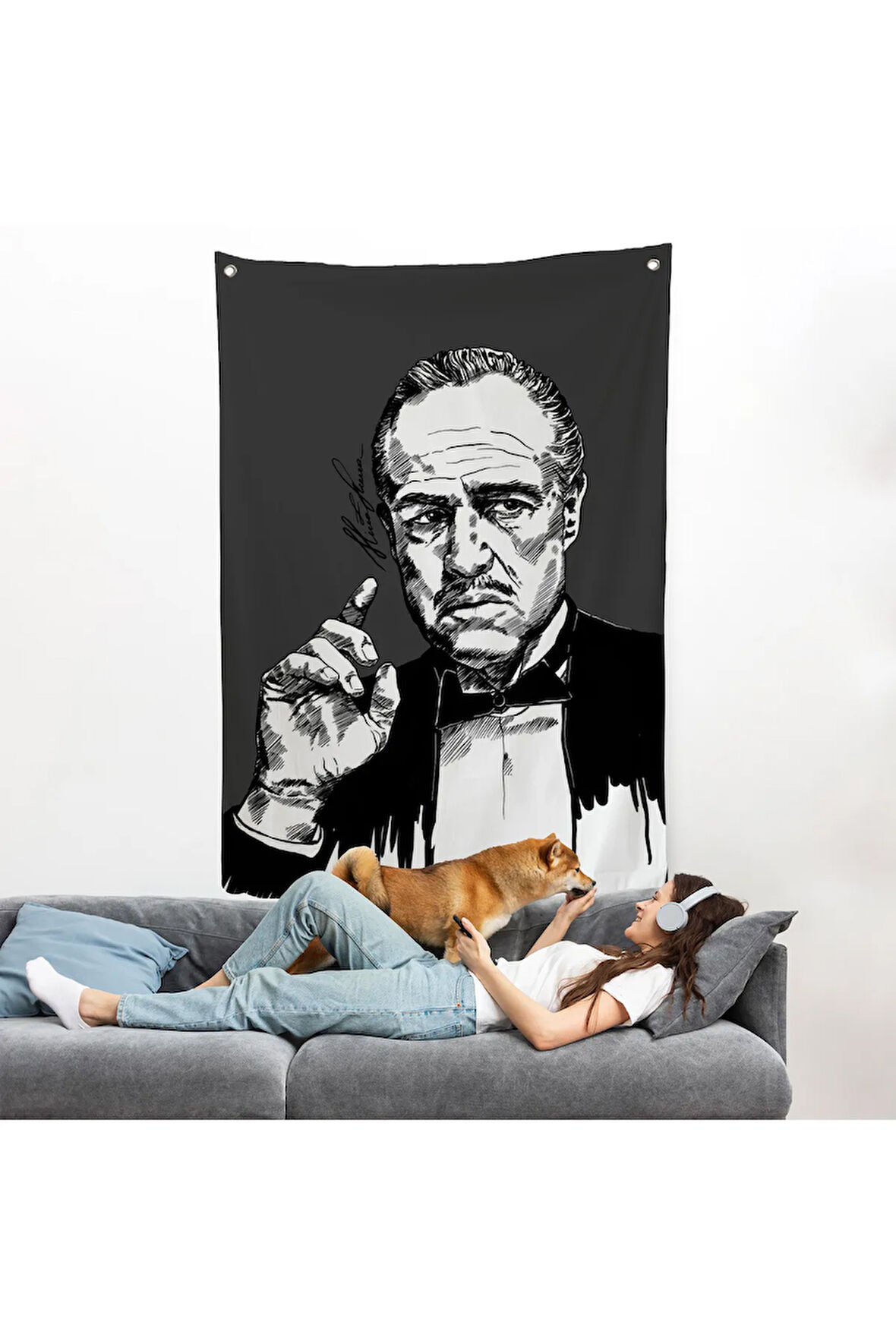 Godfather Mafya Duvar Örtüsü-7939