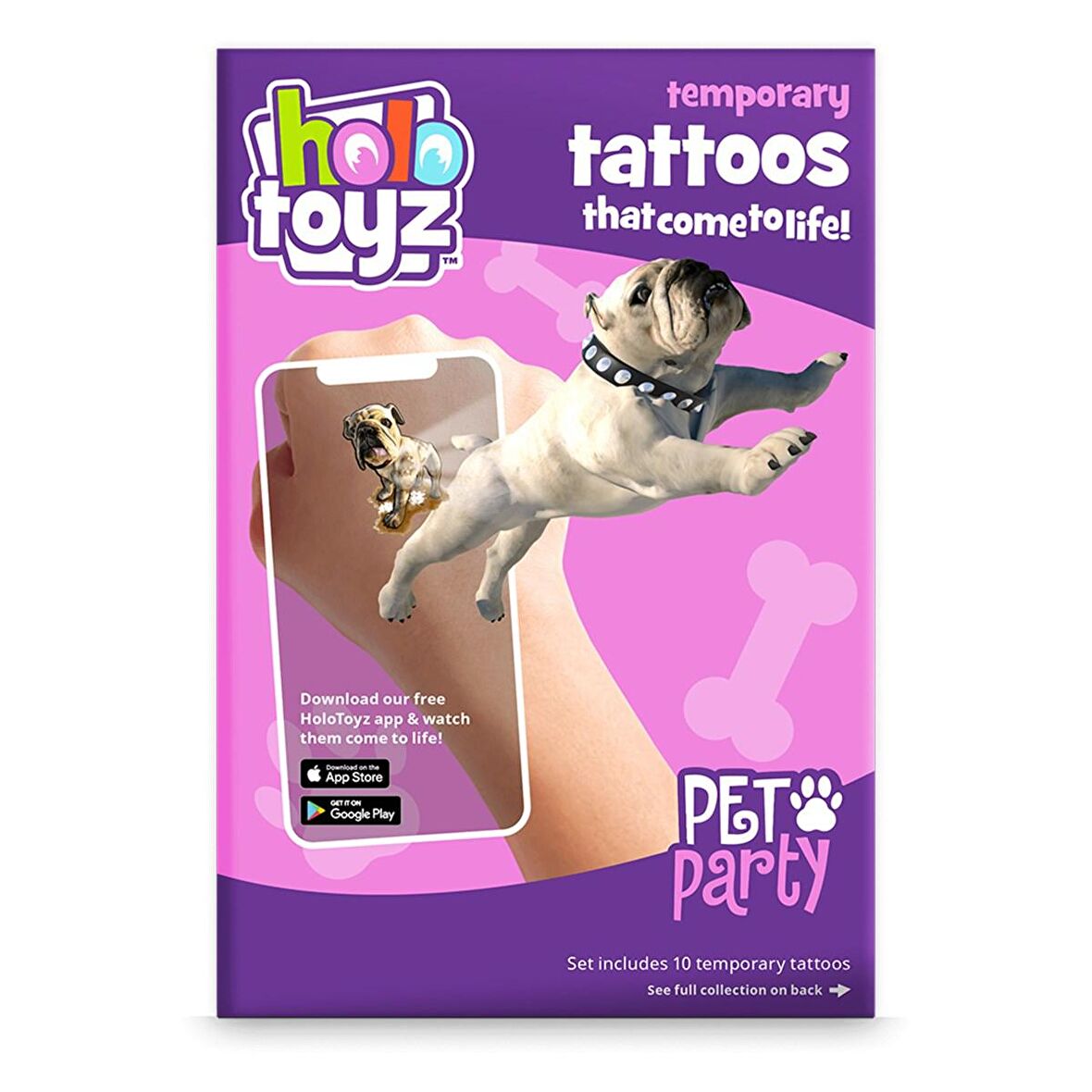 HoloToyz Tattoo Pet Party AR Uyumlu Geçici Dövme