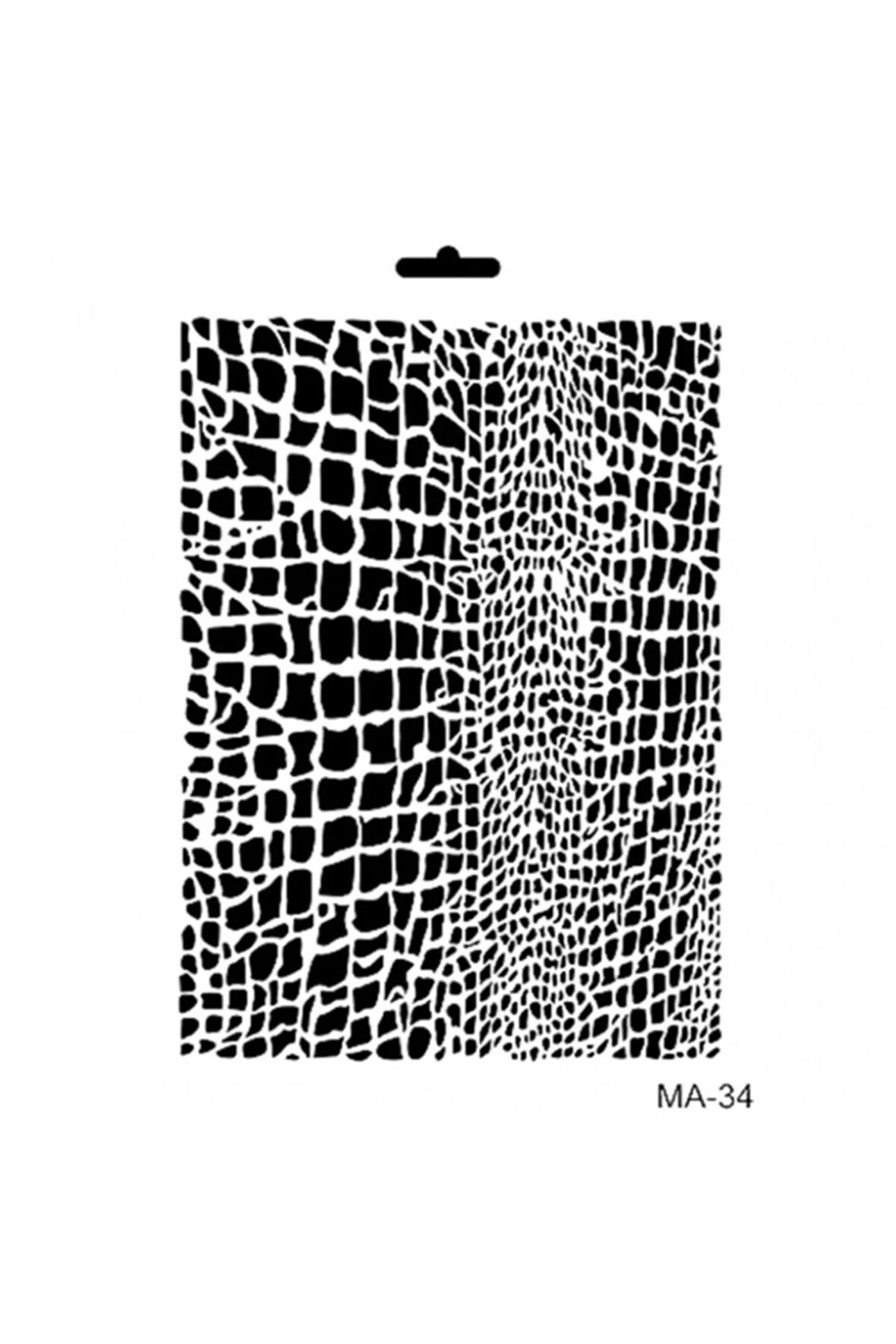 Ma34 Mix Media Stencil Å?ablon 21x29 Cm