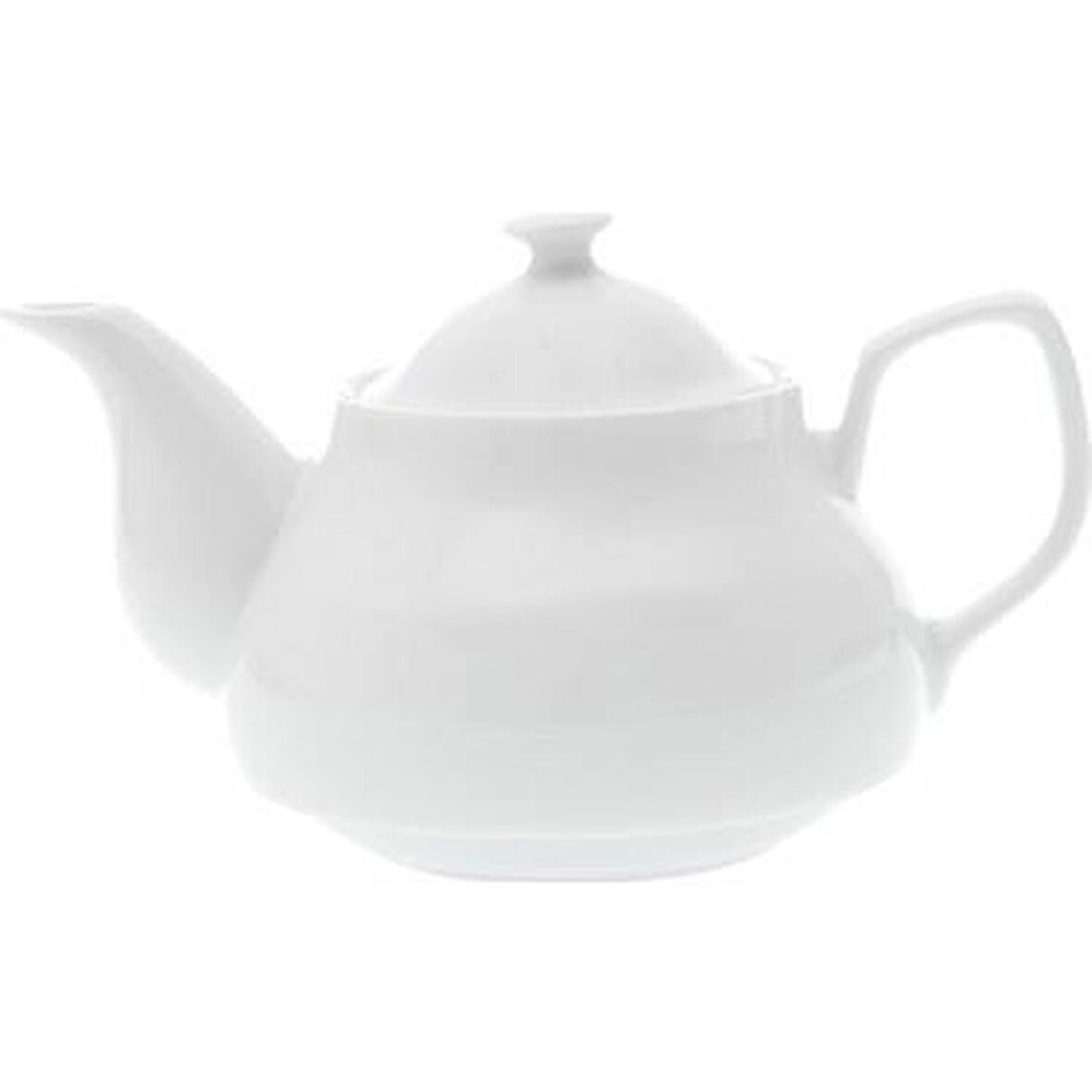 Porselen Tek Demlik Bitki Demleme Beyaz