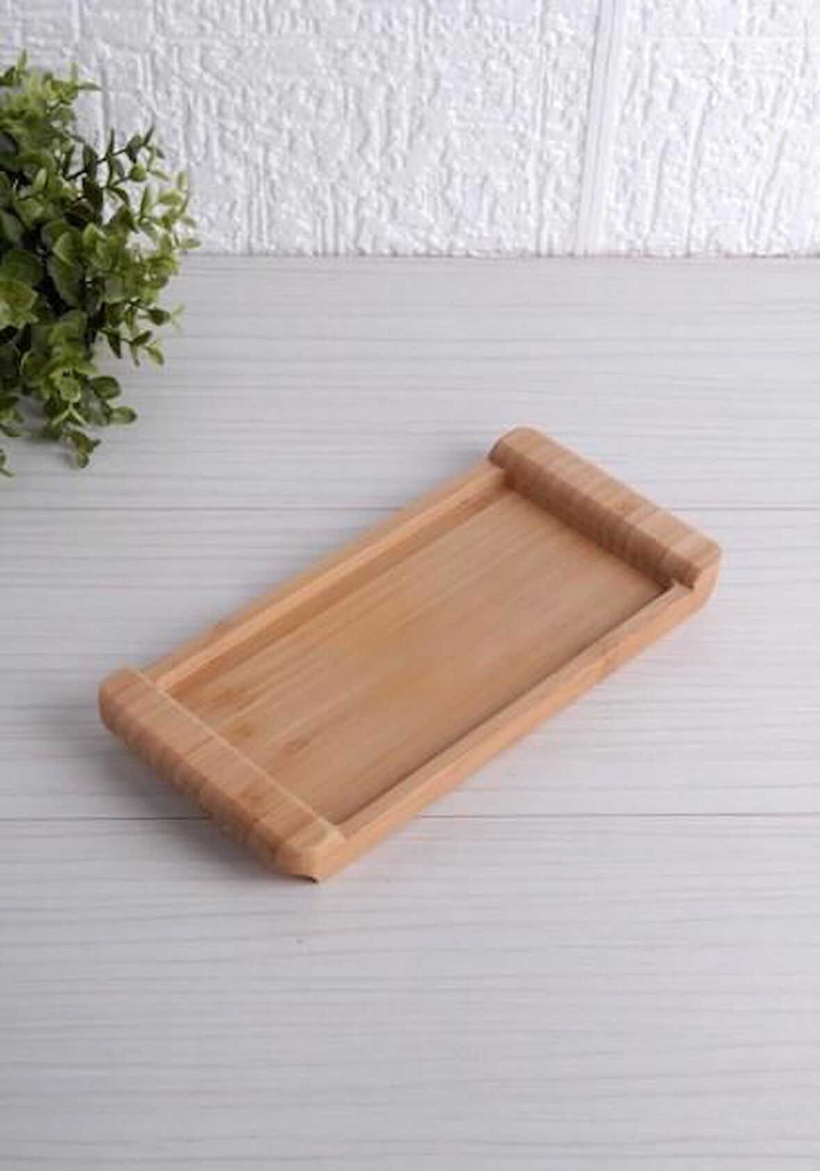 Bambu Tepsi Küçük Boy 24*12cm Servis Sunum Tepsi