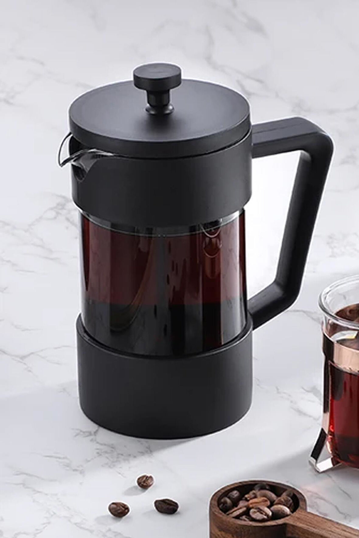 French Press Filtre Kahve Ve Bitki Çayı Demliği 350 ML