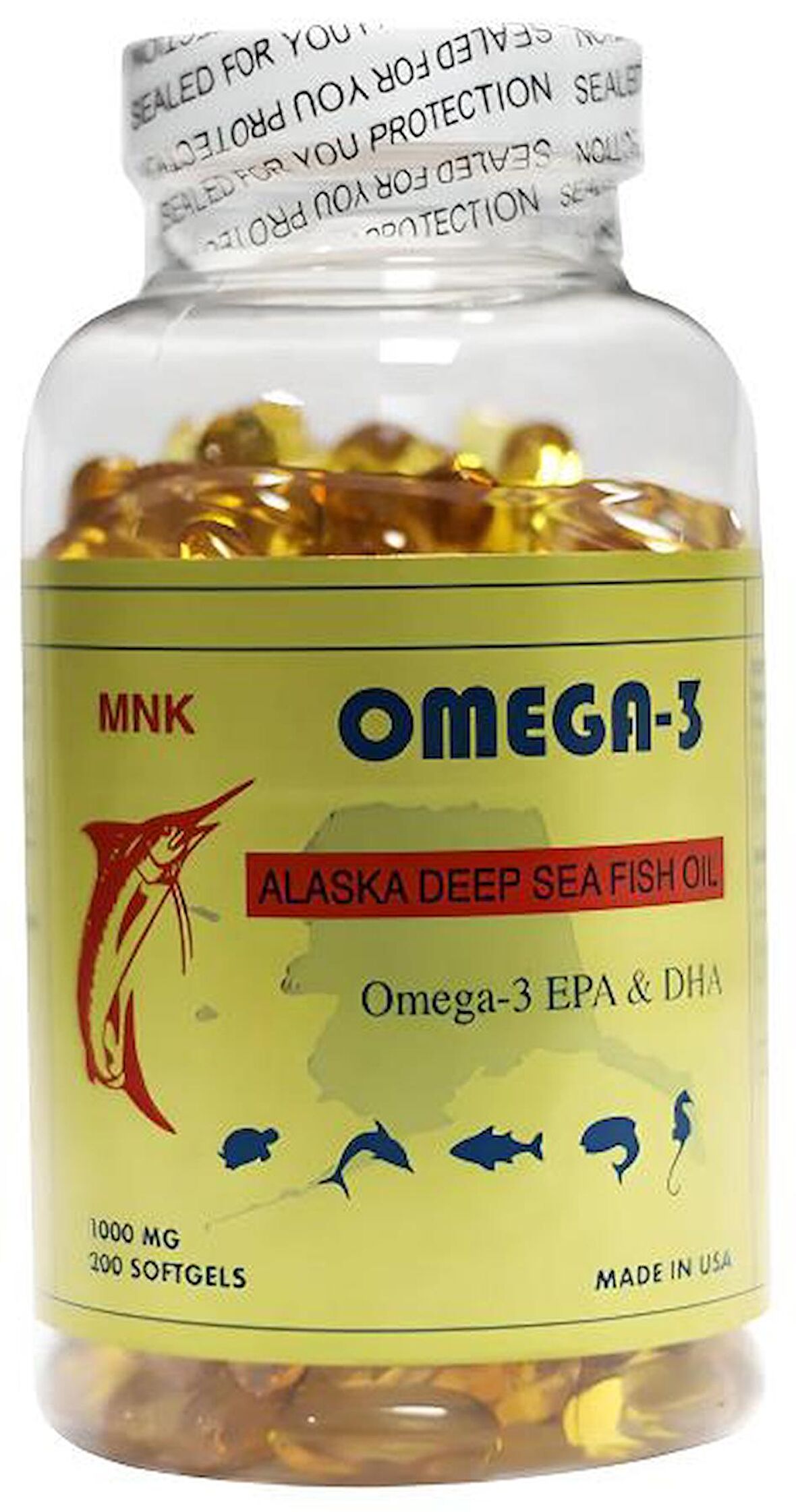 Mnk Omega 3 1000 Mg Balık Yağı 200 Softgel