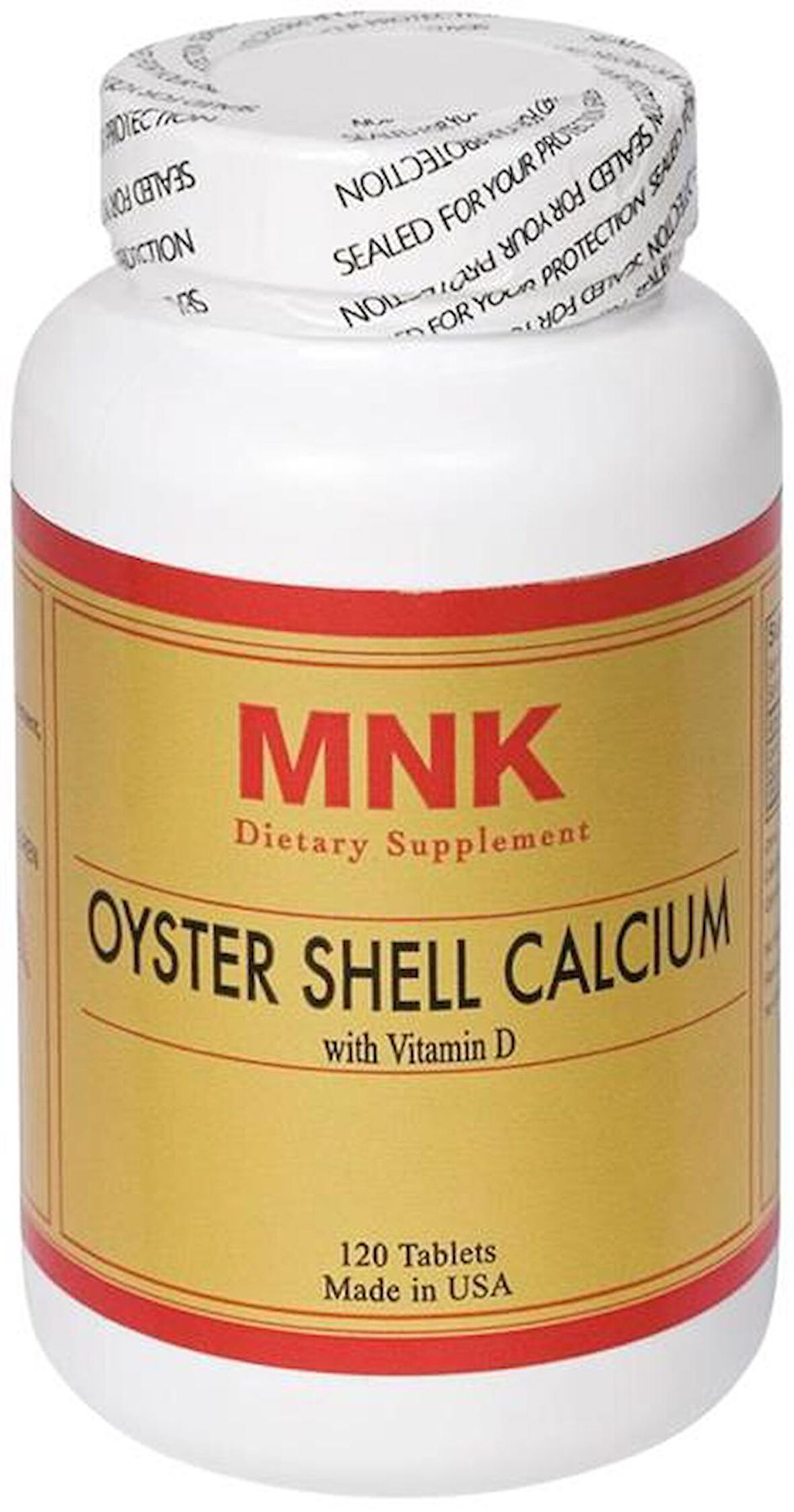 Mnk Oyster Shell Calcium Vitamin Vitamin D 120 Tablet İstiridye Kabuğu Kalsiyum D Vitamini