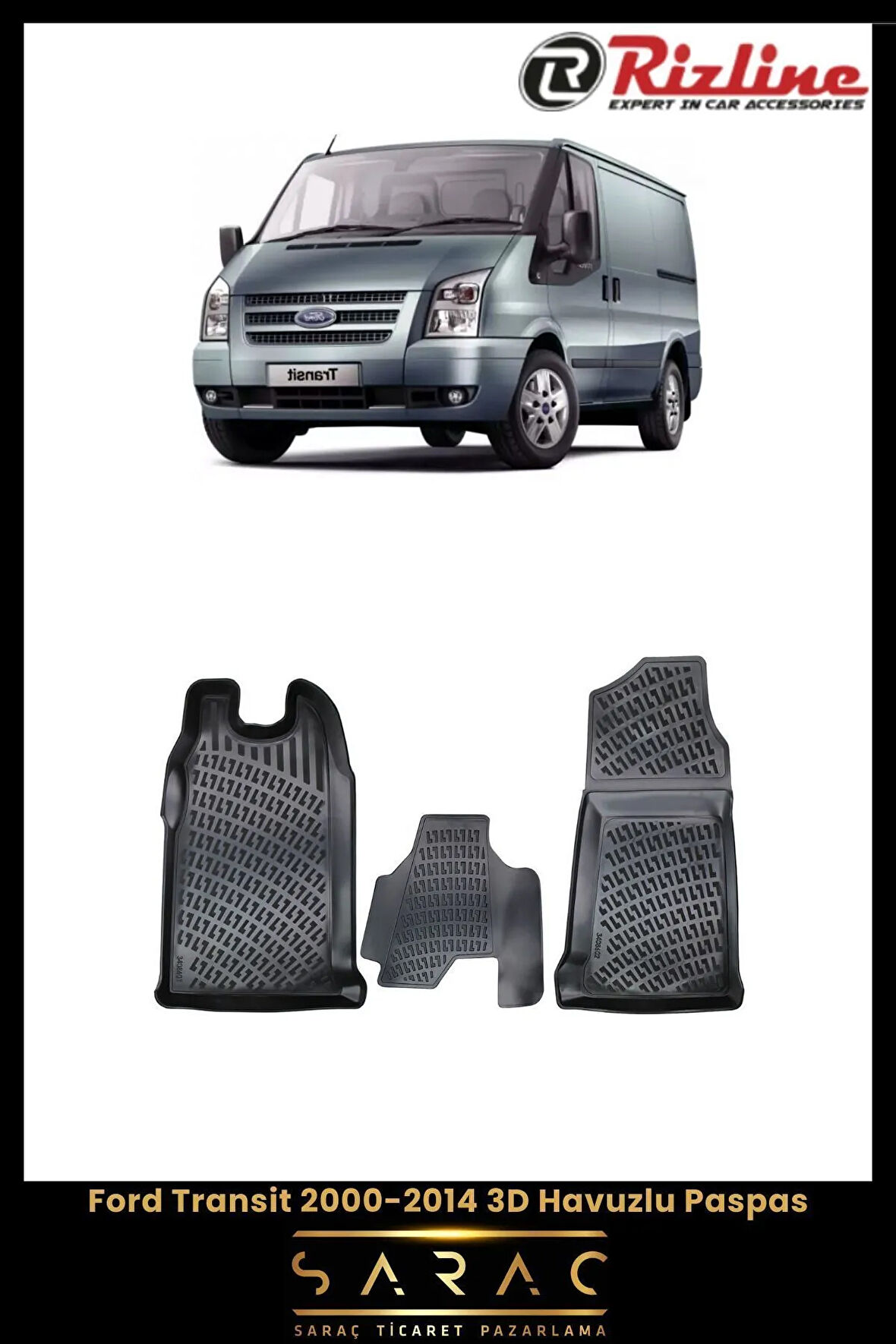 Rizline Ford Transit 2000 Model 3D Havuzlu Paspas