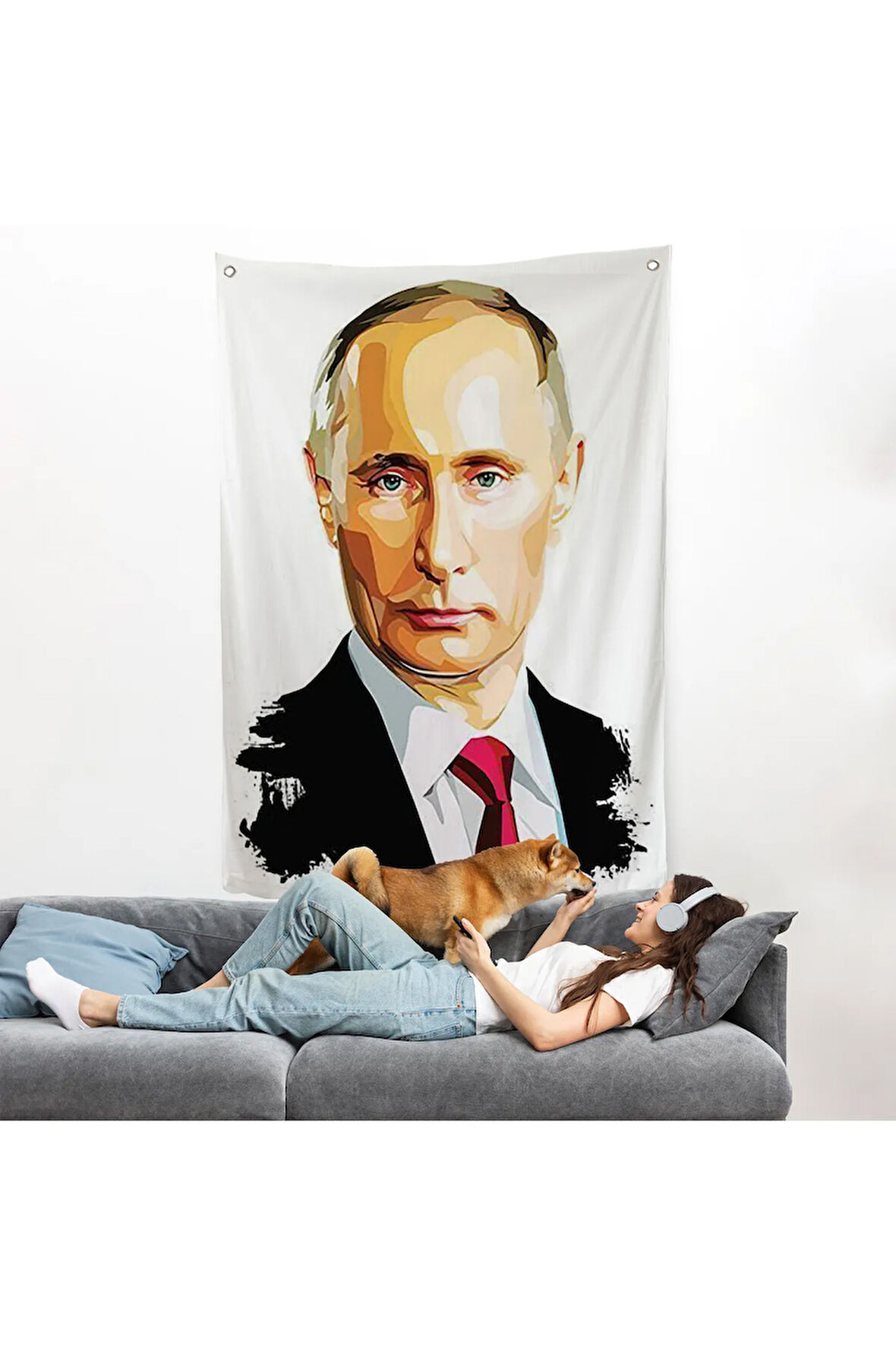 Vladimir Putin - Rusya Devlet Başkanı Duvar Örtüsü-7958