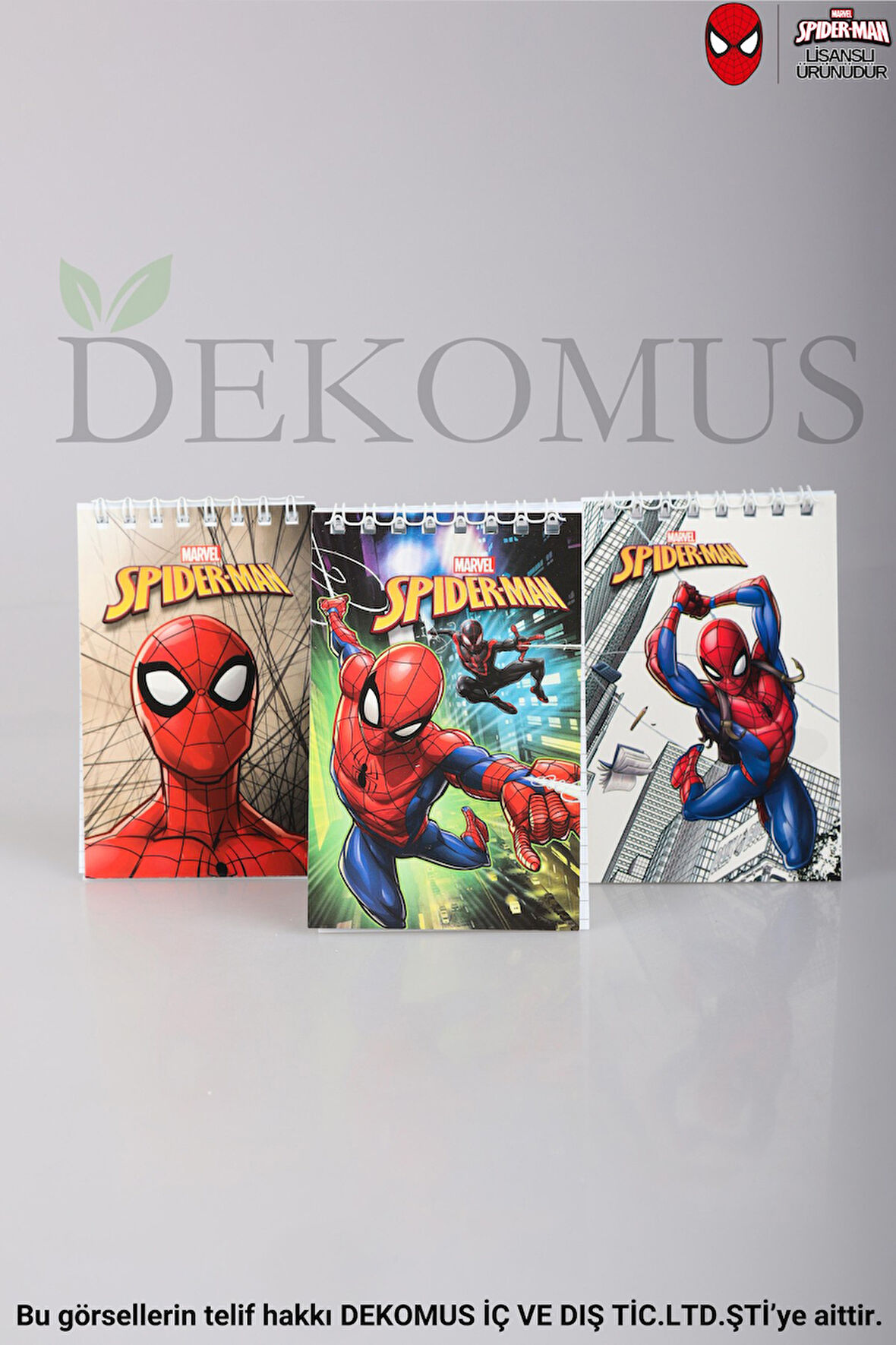 DEKOMUS İLE LİSANSLI SPIDERMAN A7 NOT DEFTERİ 