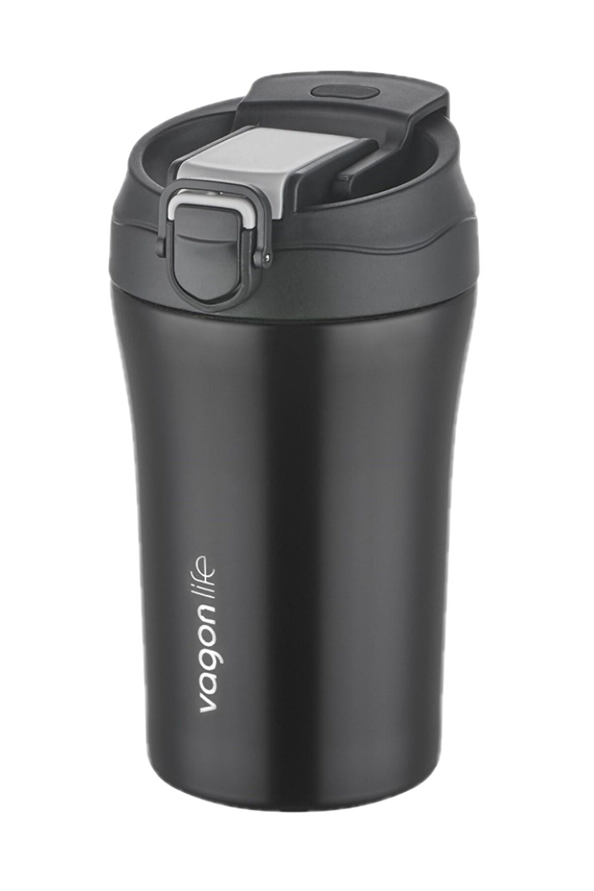 Vagonlife FiftyFifty Çift Kapak Sistemli Pipetli/Pipetsiz 400ml Çelik Mug