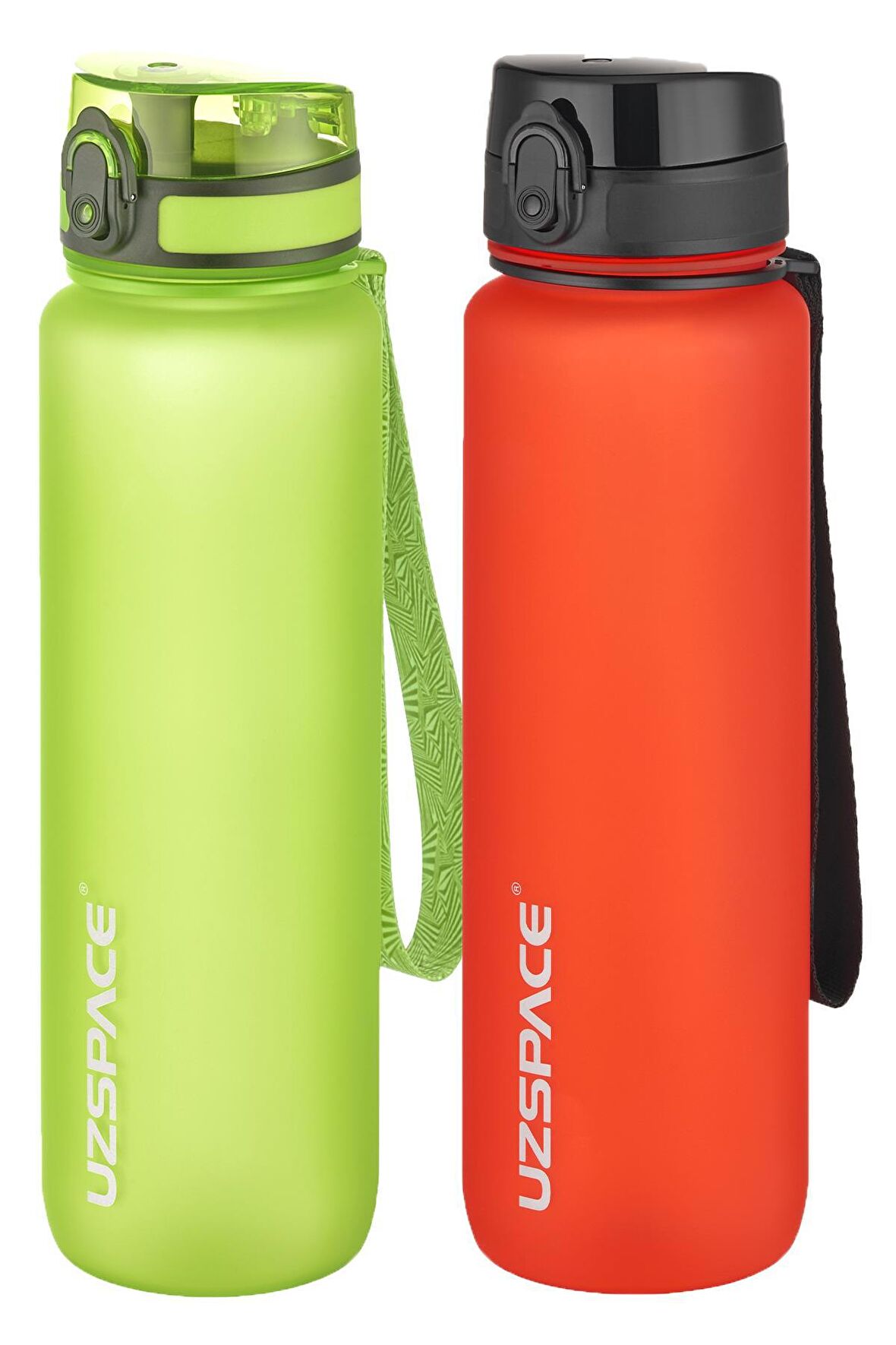 Uzspace 2'li Tritan Matara Seti 1000 ml Büyük Boy 14 Farklı Renk Seçeneği FiftyFifty