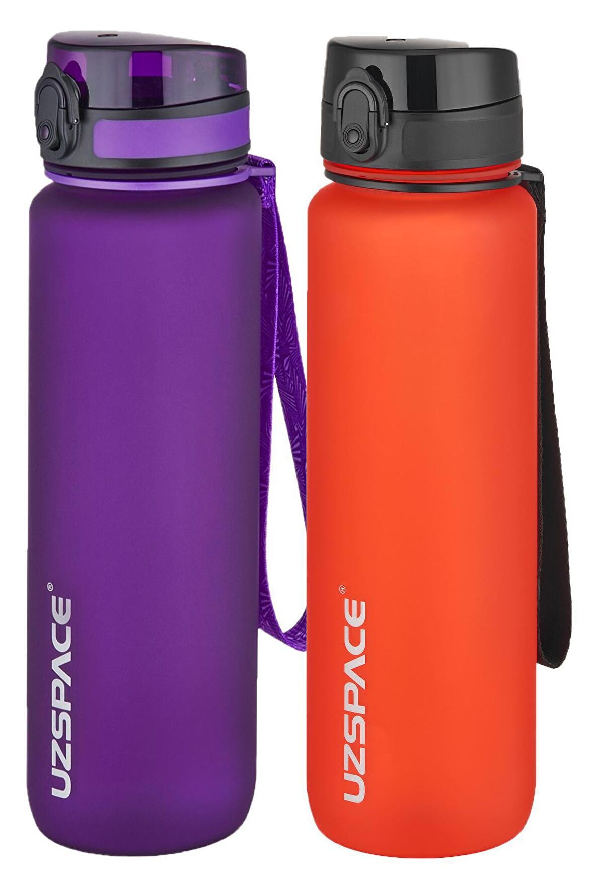 Uzspace 2'li Tritan Matara Seti 1000 ml Büyük Boy 14 Farklı Renk Seçeneği FiftyFifty