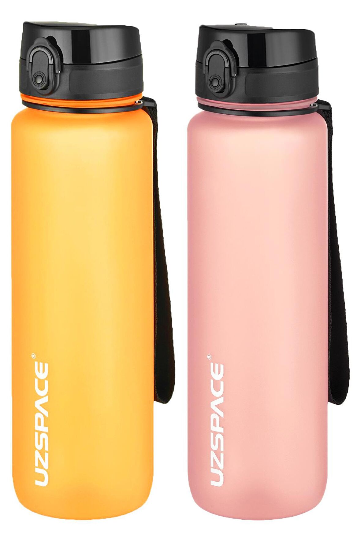 Uzspace 2'li Tritan Matara Seti 1000 ml Büyük Boy 14 Farklı Renk Seçeneği FiftyFifty