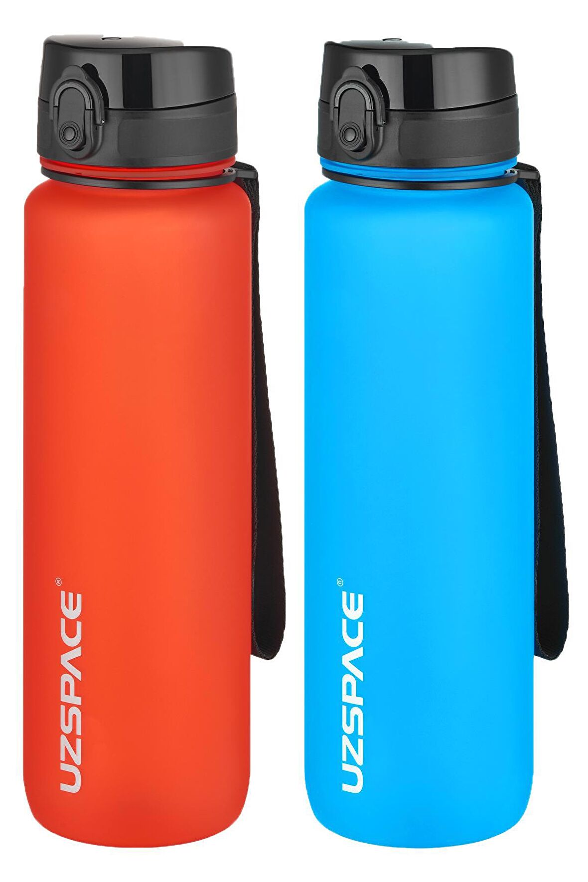 Uzspace 2'li Tritan Matara Seti 1000 ml Büyük Boy 14 Farklı Renk Seçeneği FiftyFifty