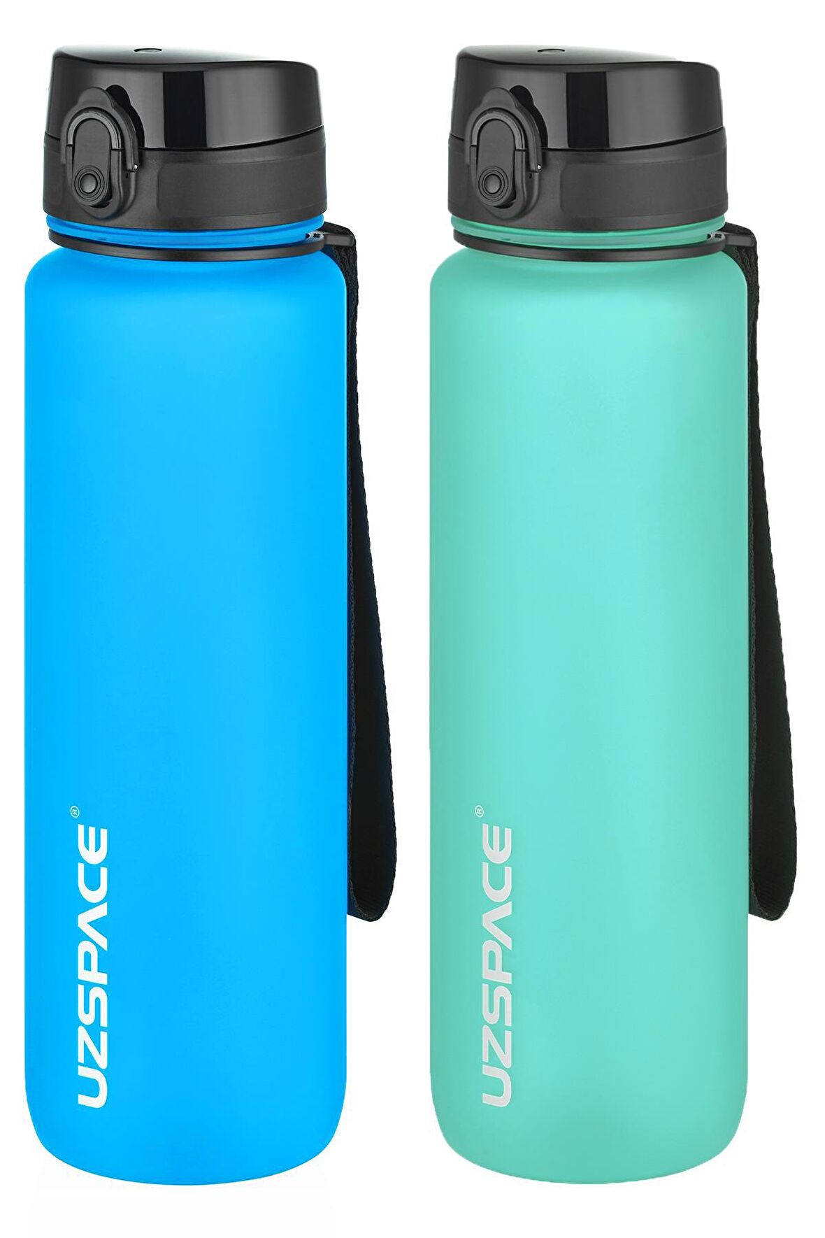 Uzspace 2'li Tritan Matara Seti 1000 ml Büyük Boy 14 Farklı Renk Seçeneği FiftyFifty