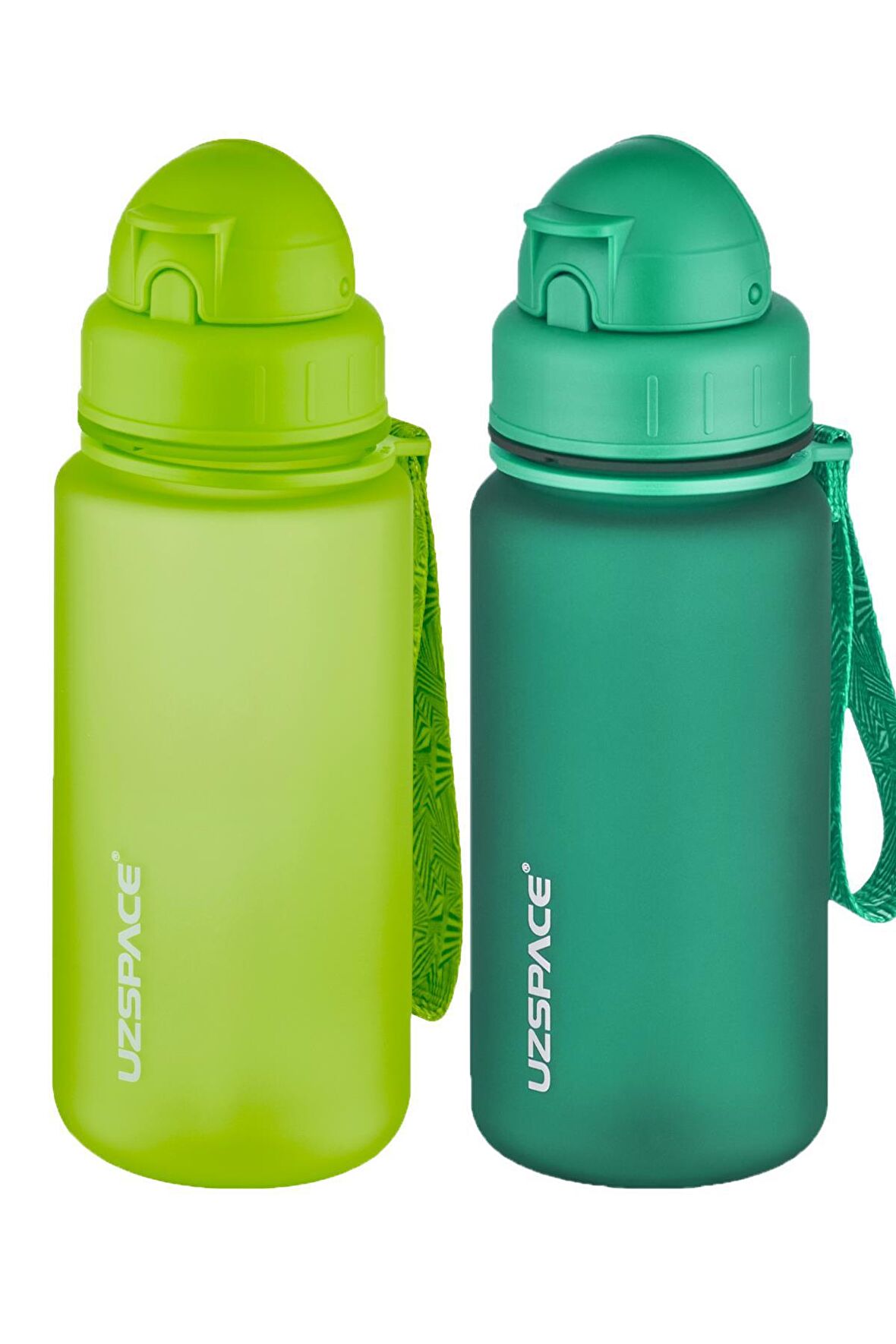 Uzspace 2'li Pipetli Tritan Matara Seti 400 ml FiftyFifty