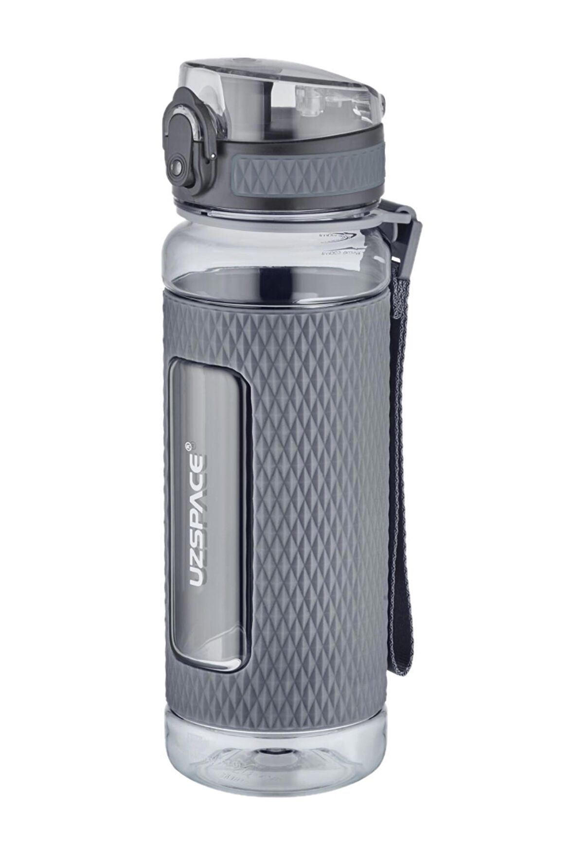 Uzspace FiftyFifty 520ml Tritan Su Matarası Silikon Korumalı Kaydırmaz Gövde