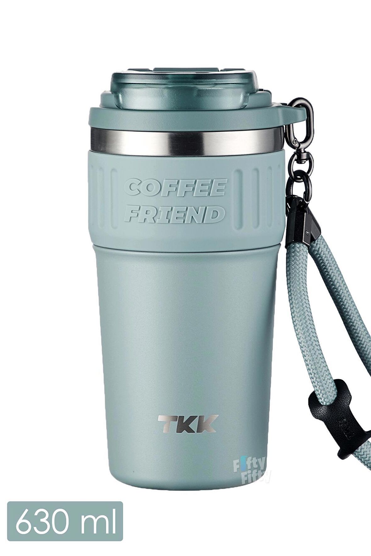 TKK 630 ML Özel Seri Çelik Mug Kahve Bardağı Pipetli/Rahat İçim 6 Saat Sıcak/12 Saat Soğuk Termos -2023 630ML