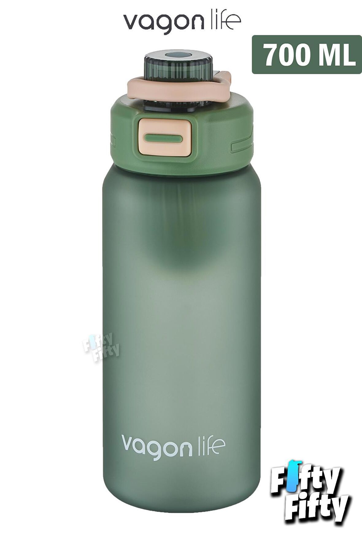 Vagonlife 700 ML Rahat İçim (Pipetsiz) Softtouch Kulplu Su Matarası -Süzgeçli-FFVGN2032700ML