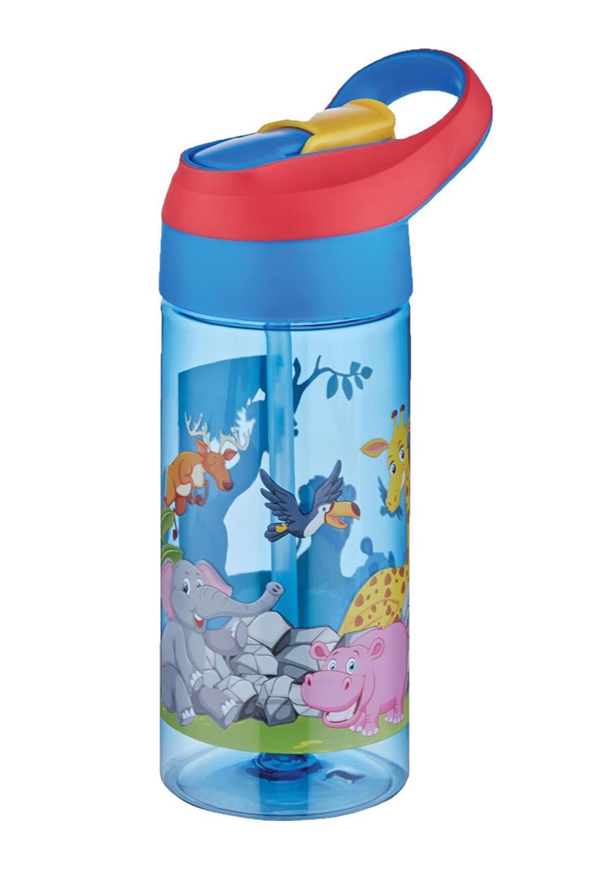Vagonlife FiftyFifty 500ml Tritan Kalın Pipetli  Çocuk Okul Su Matarası