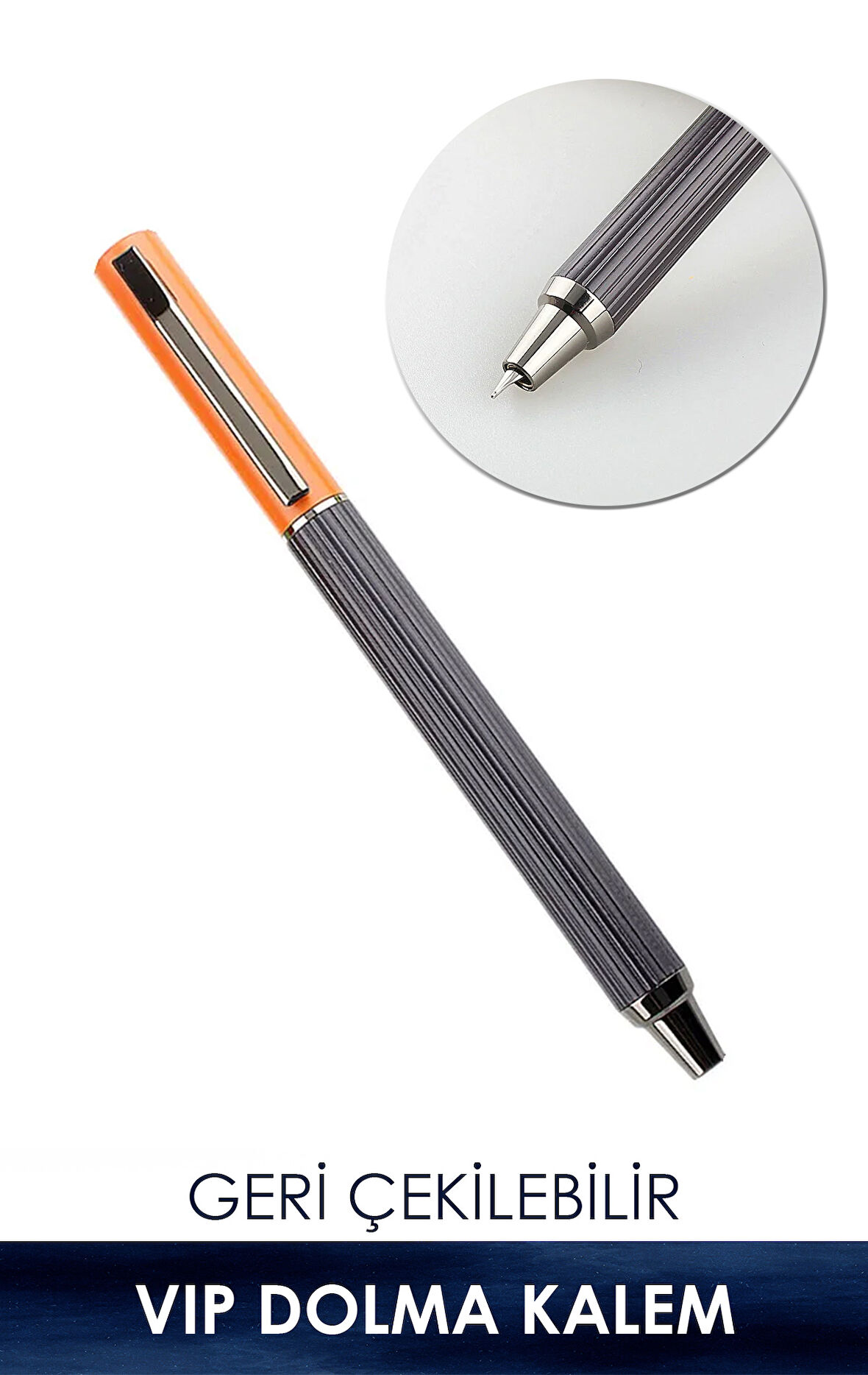 VIP Dolma Kalem - Geri Çekilebilir + 1 Adet Kartuş Hediyeli