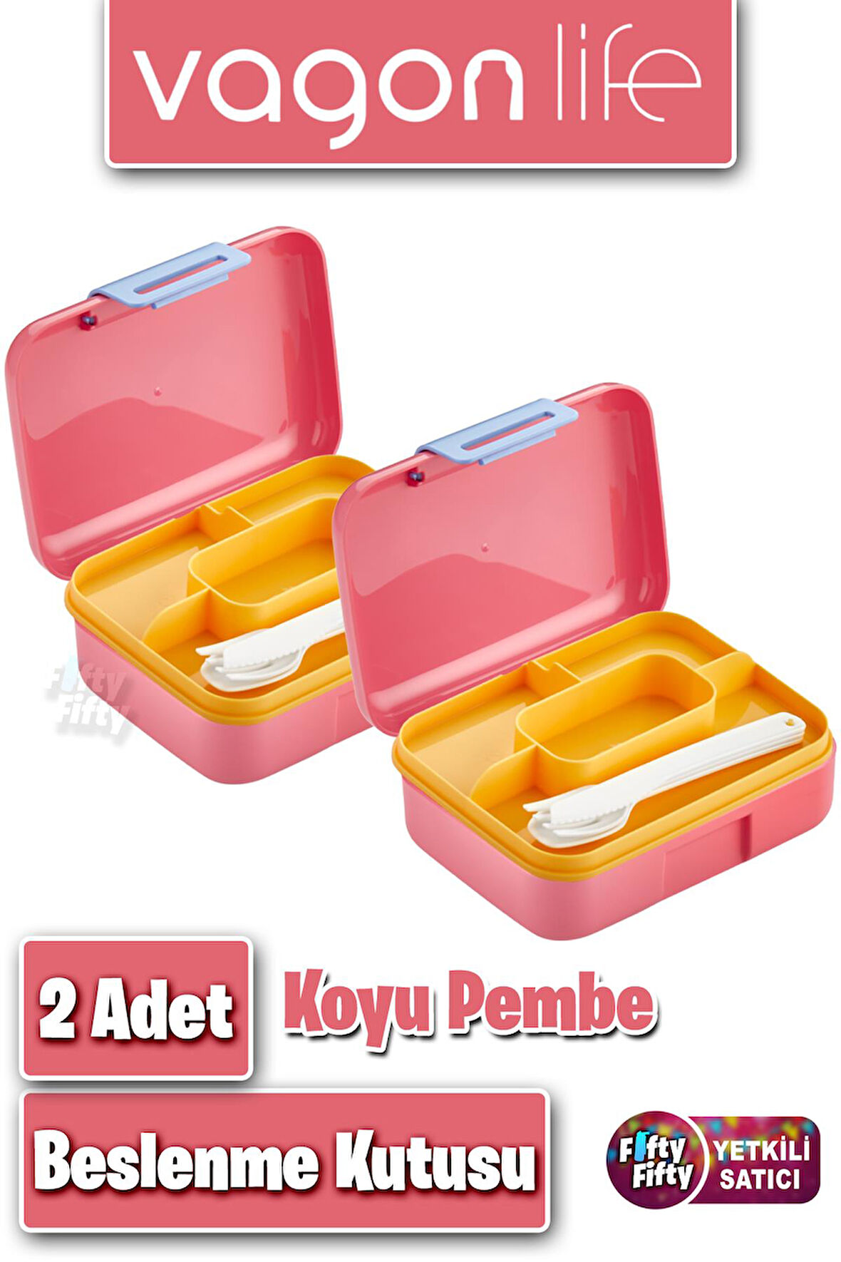 2'li Set Beslenme Kutusu (Seçtiğiniz Renkte 2 Adet Gönderilir) Ürün Vagonlife Markadır