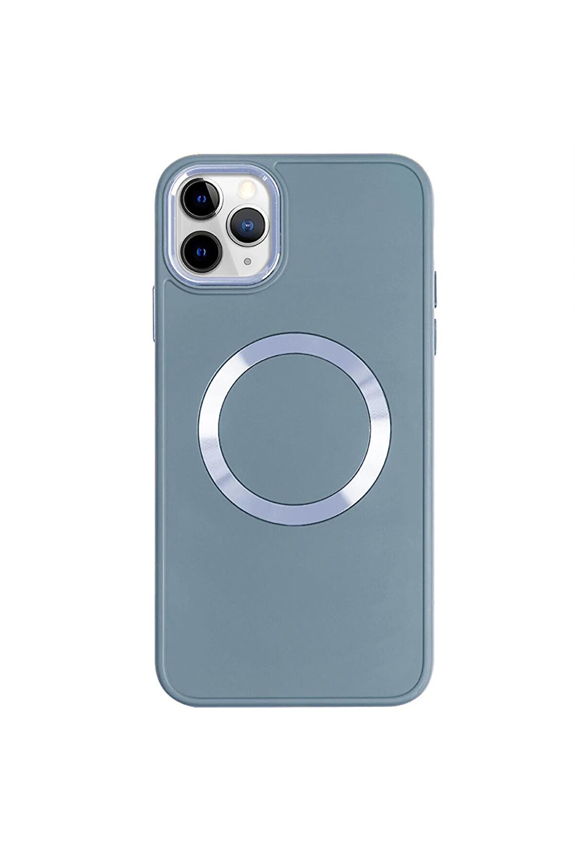 iPhone 11 Pro Magsafe Mat Kahverengi Kablosuz Şarj Kılıfı