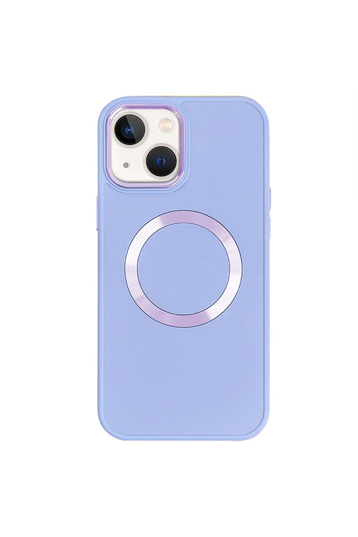 iPhone 13 Magsafe Mat Lila Kablosuz Şarj Kılıfı