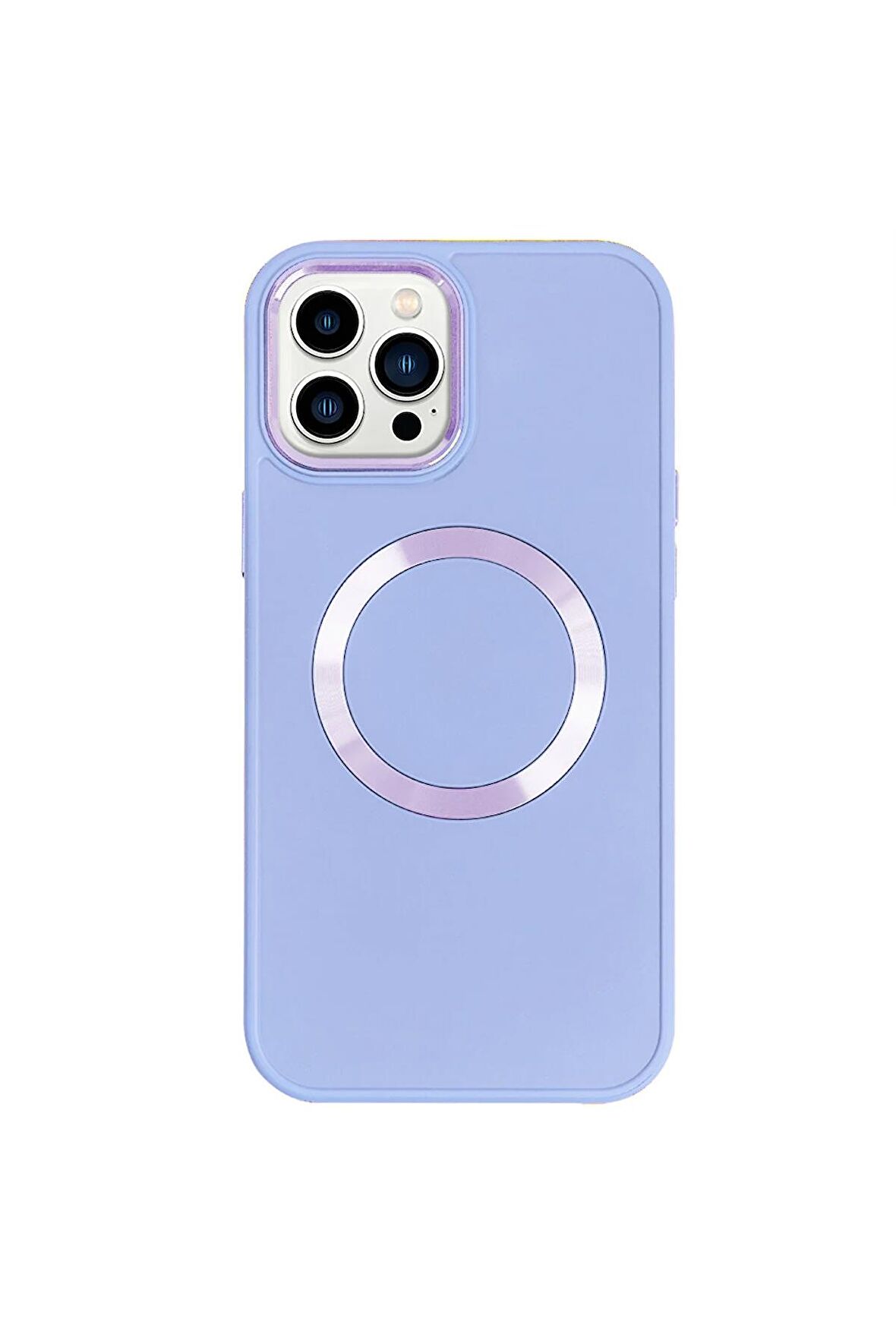 iPhone 13 Pro Magsafe Mat Pembe Kablosuz Şarj Kılıfı