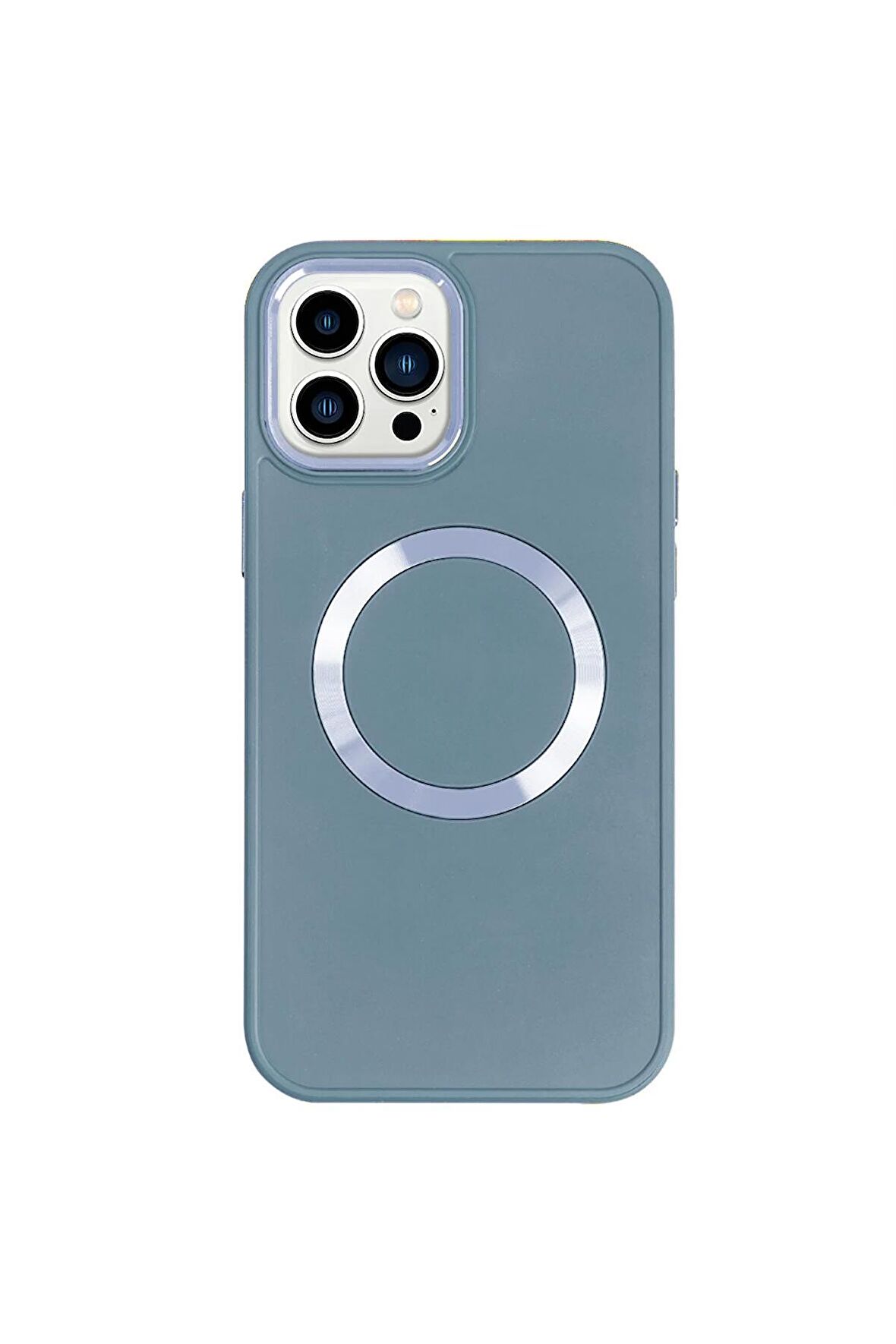 iPhone 13 Pro Max Magsafe Mat Lila Kablosuz Şarj Kılıfı