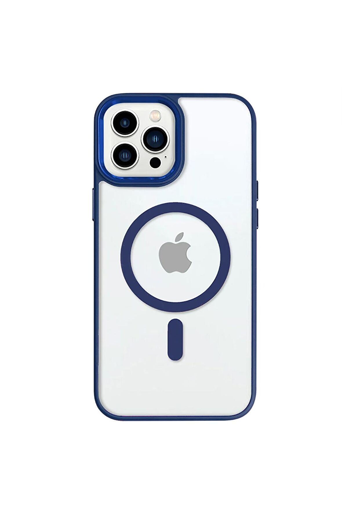 iPhone 14 Pro Lüks Magsafe Kablosuz Şarj Mıknatıslı Lila Renkli Kılıf