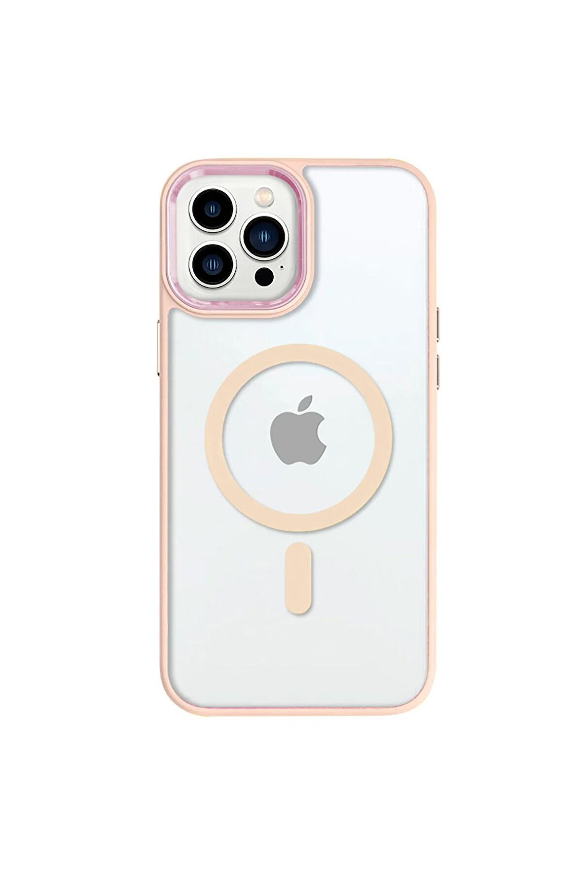 iPhone 13 Pro Max Lüks Magsafe Kablosuz Şarj Mıknatıslı Mor Renkli Kılıf
