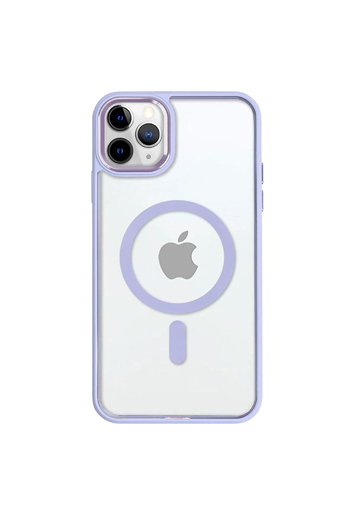 iPhone 11 Pro Max Lüks Magsafe Kablosuz Şarj Mıknatıslı Kırmızı Renkli Kılıf