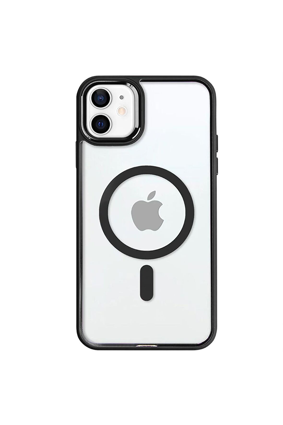 iPhone 11 Lüks Magsafe Kablosuz Şarj Mıknatıslı Kırmızı Renkli Kılıf