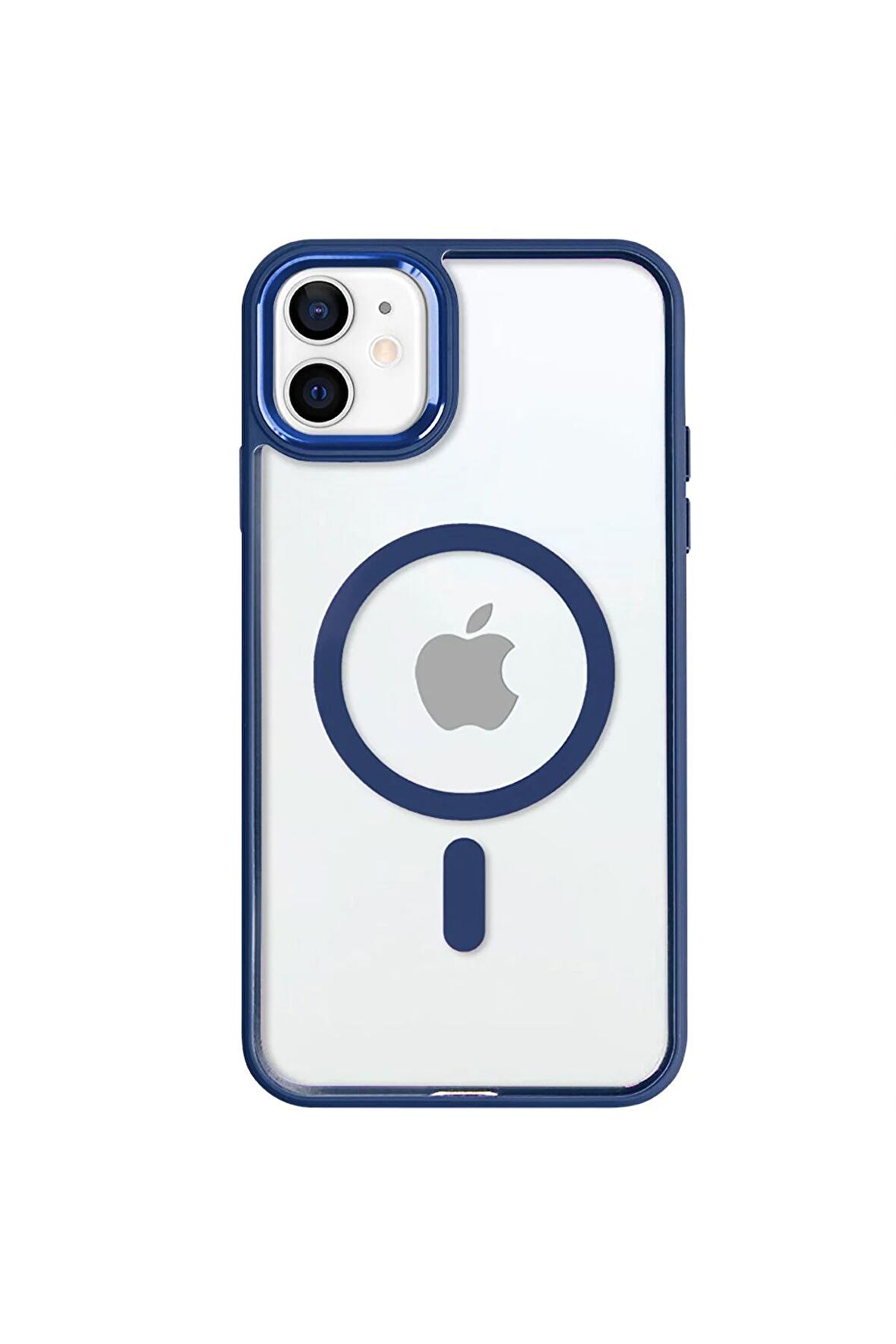 iPhone 11 Lüks Magsafe Kablosuz Şarj Mıknatıslı Kırmızı Renkli Kılıf