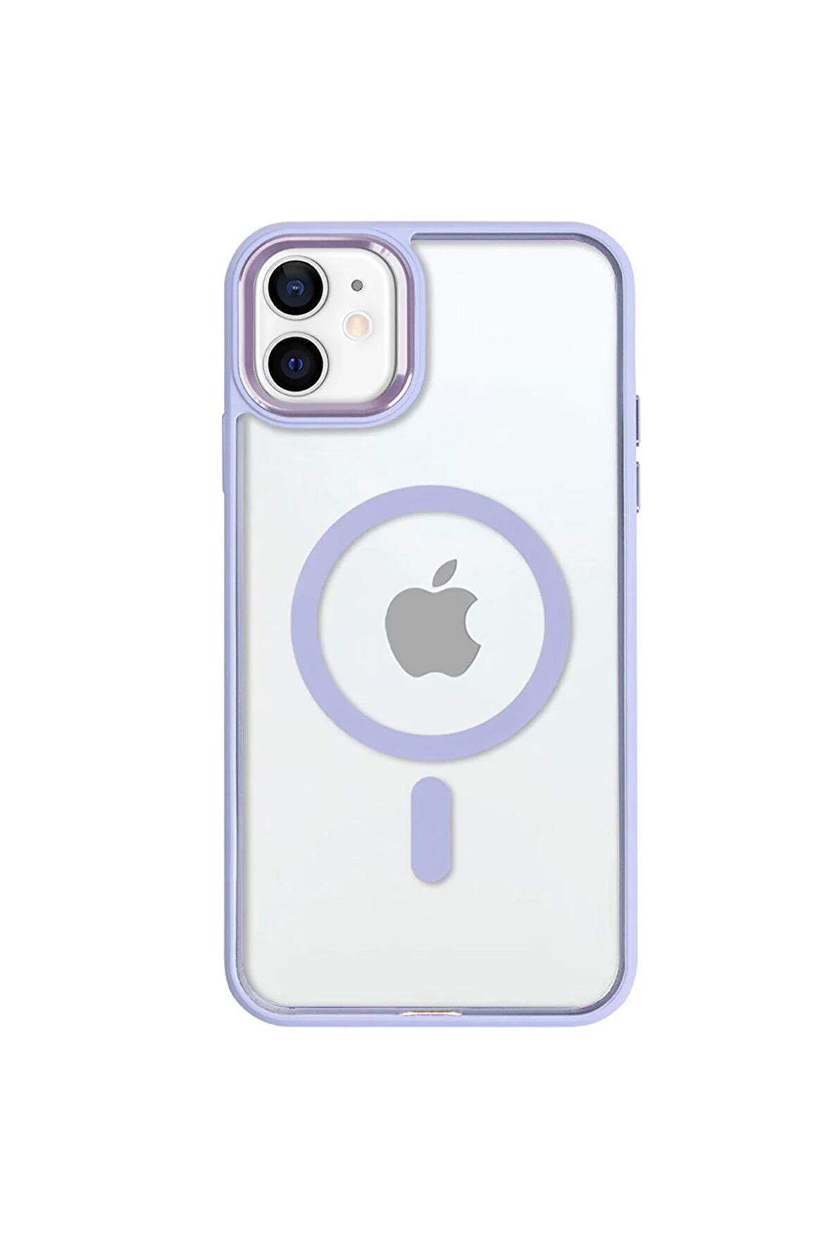 iPhone 11 Lüks Magsafe Kablosuz Şarj Mıknatıslı Kırmızı Renkli Kılıf