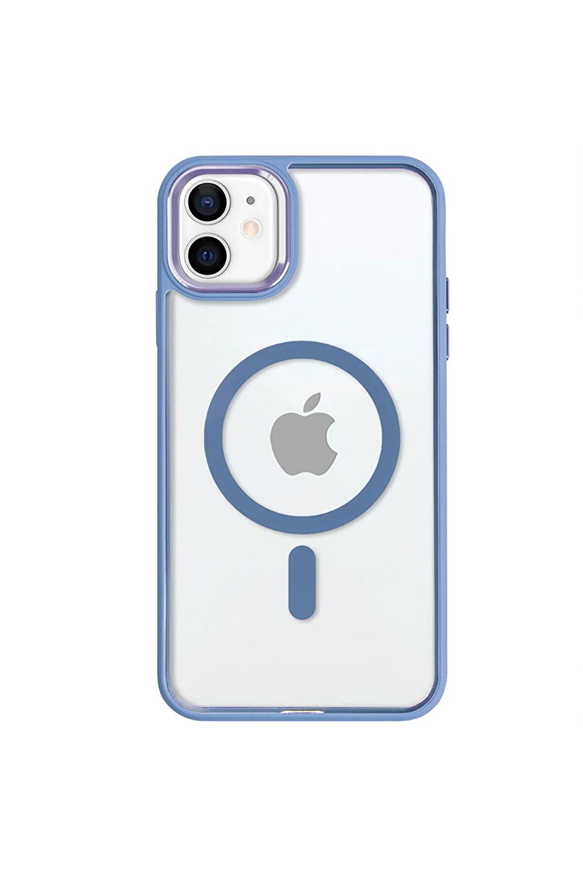 iPhone 11 Lüks Magsafe Kablosuz Şarj Mıknatıslı Kırmızı Renkli Kılıf