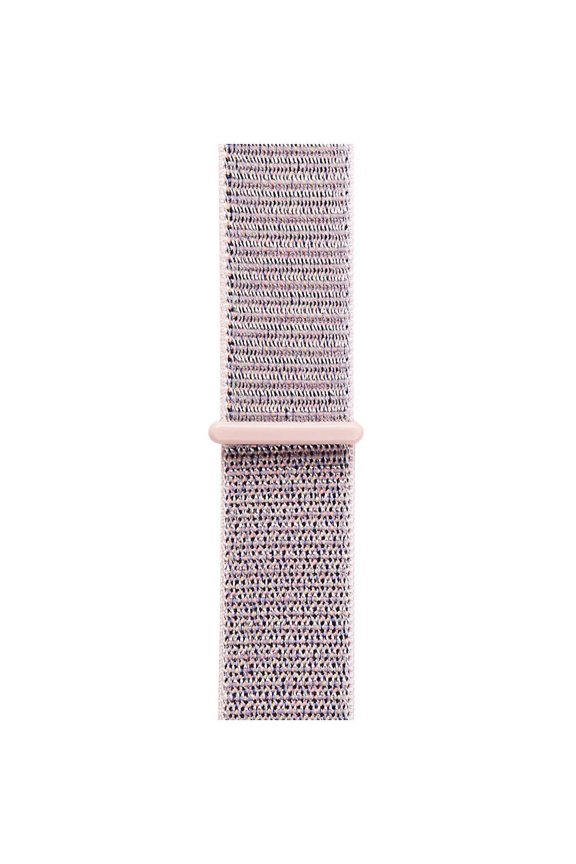 Watch Tüm Modeller Uyumlu Cırt Cırtlı Ayarlanabilir Bez Şeker Pembe Kordon 38 40 41 mm