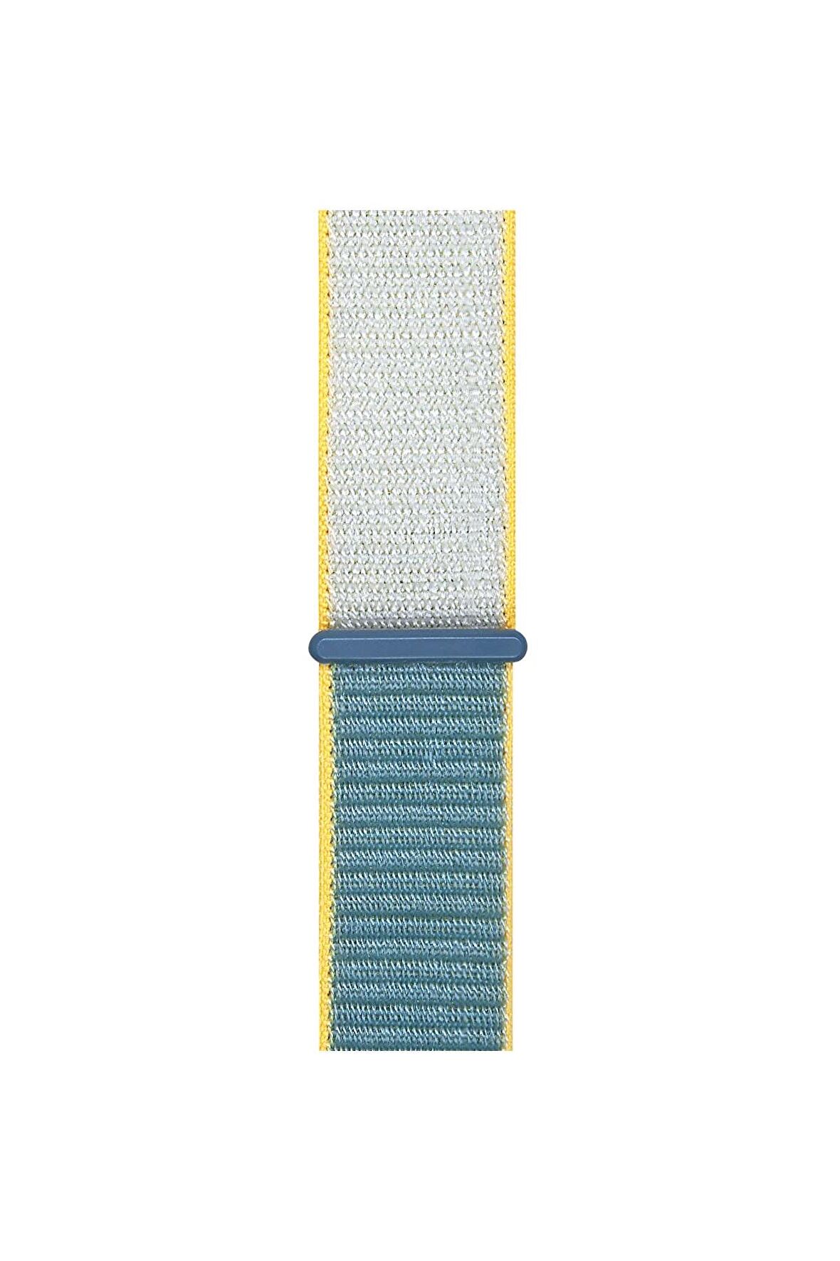 Watch Tüm Modeller Uyumlu Cırt Cırtlı Ayarlanabilir Bez Şeker Pembe Kordon 38 40 41 mm