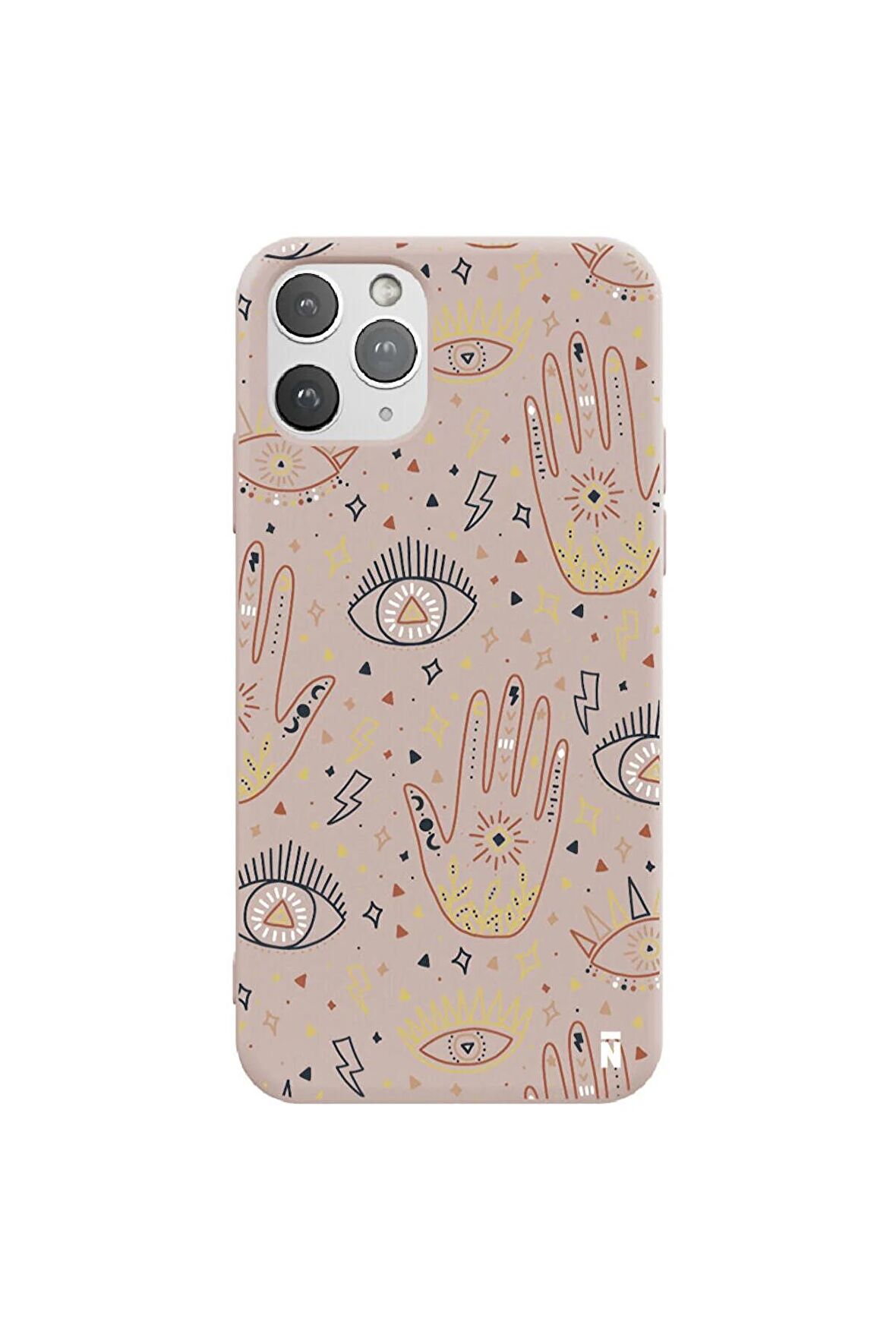 iPhone 11 Pro Max Silikon Urban Grafiti Yazılı Tarz Style Kırmızı Renkli Telefon Kılıfı