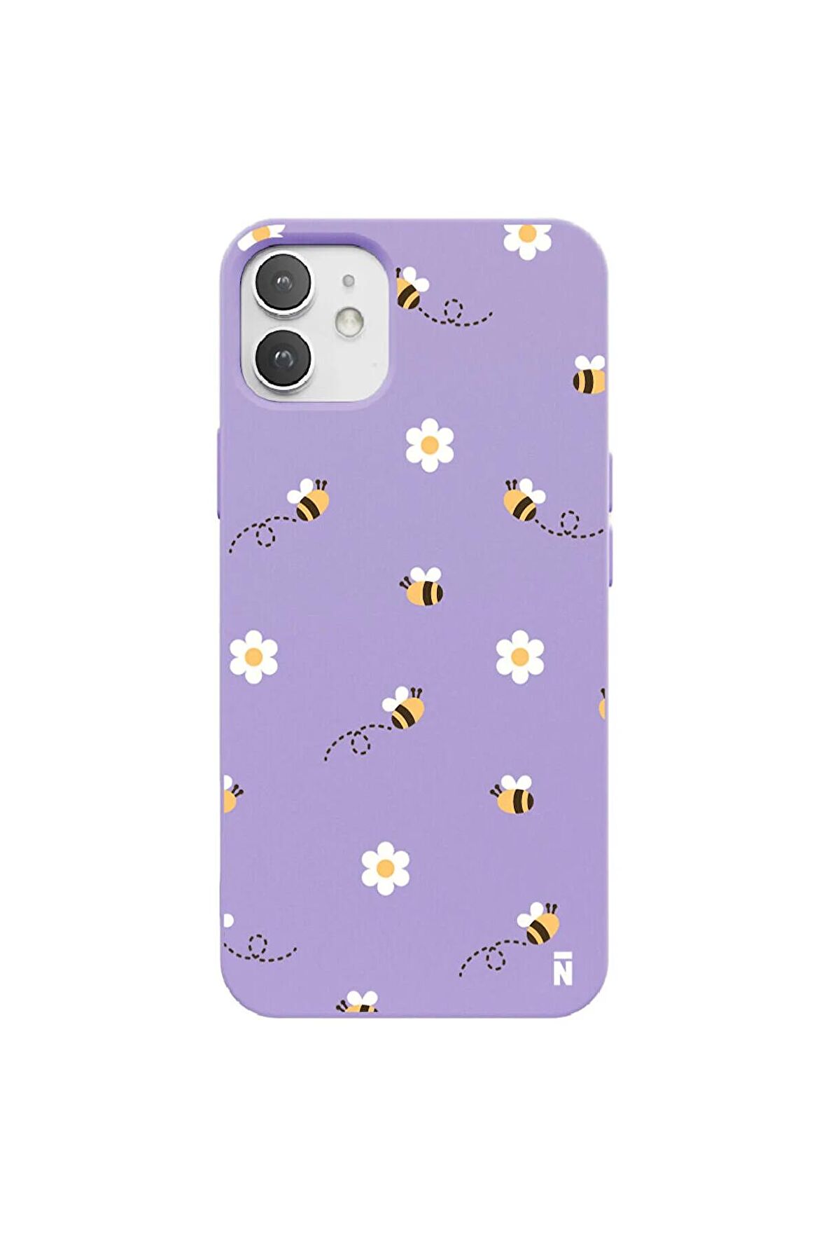 iPhone 12 Mini Silikon Özel Tasarım Dalmaçya Benekli Tasarım Kırmızı Renkli Telefon Kılıfı