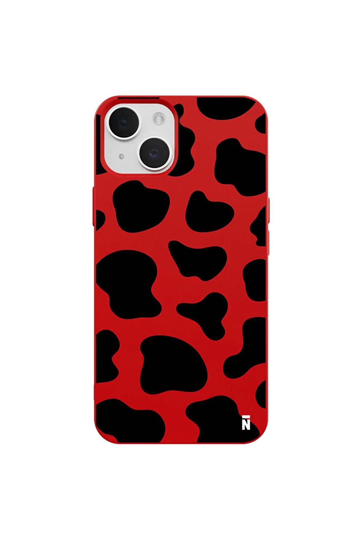 iPhone 13 Silikon Özel Tasarım Çita Hayvanlı Lila Renkli Telefon Kılıfı